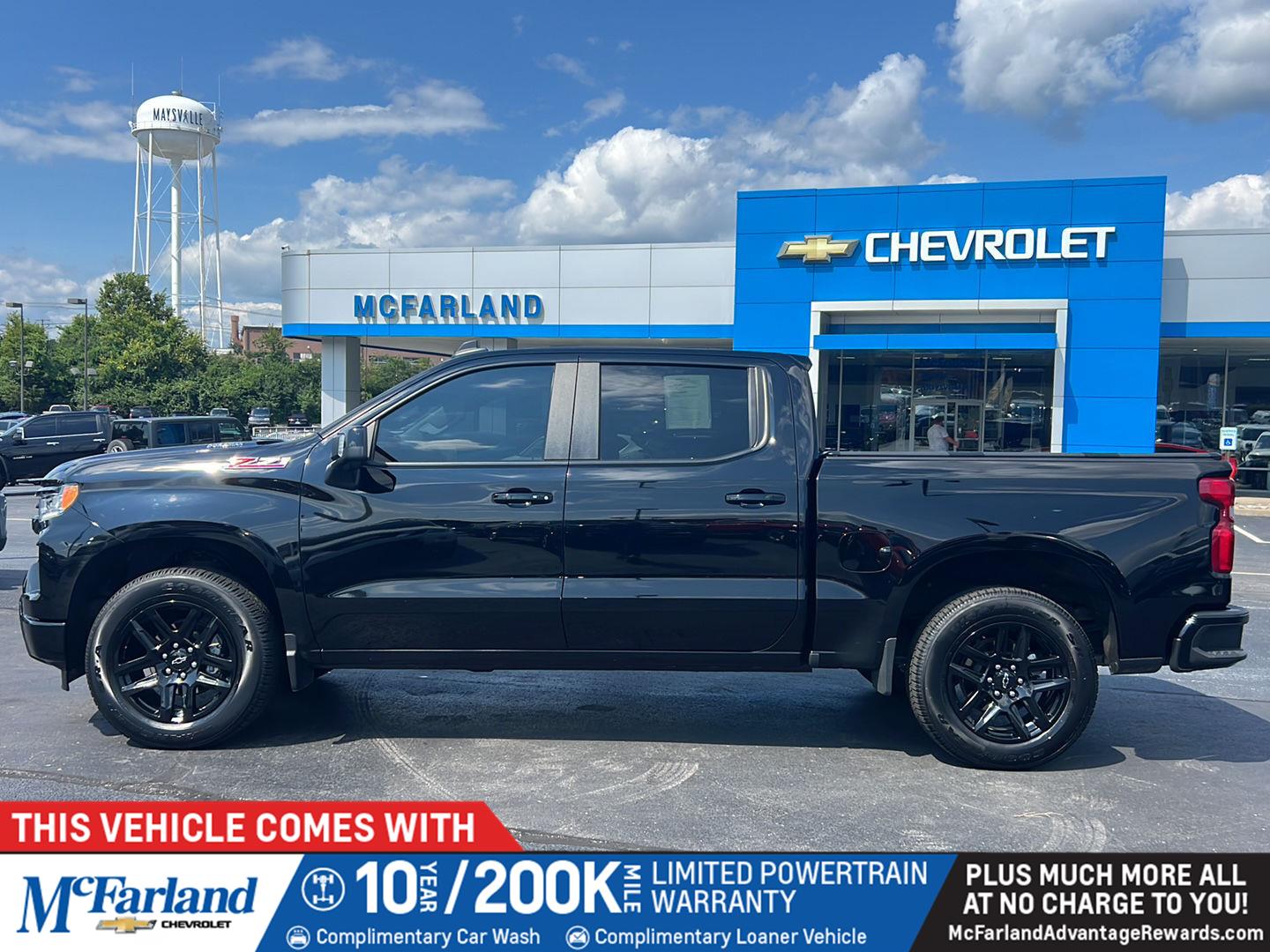 Black 2025 Chevrolet Silverado 1500 Pickup Truck Four-Wheel Drive Automatic