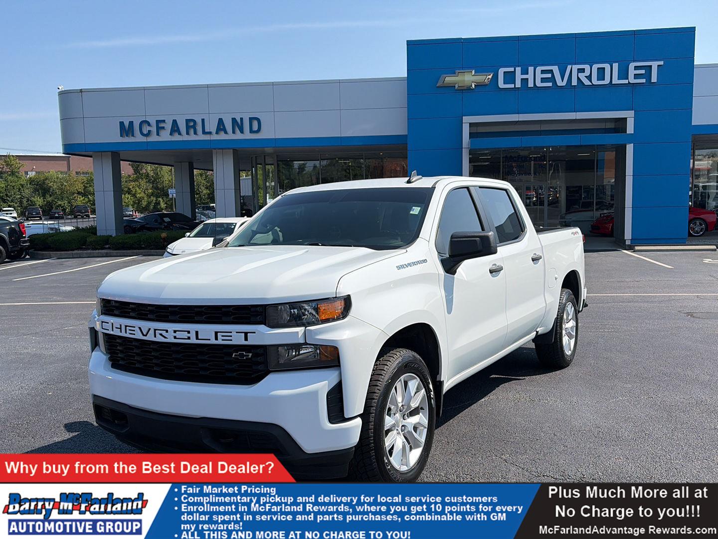 Summit White 2022 Chevrolet Silverado 1500 Pickup Truck Four-Wheel Drive 8-Speed Automatic