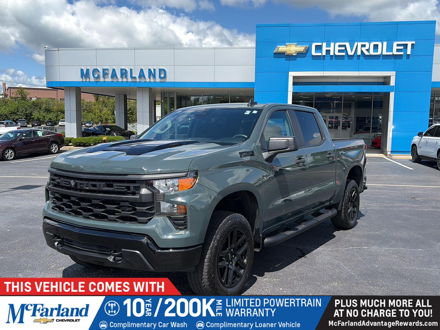 Cypress Gray 2025 Chevrolet Silverado 1500 Pickup Truck Four-Wheel Drive 8-Speed Automatic