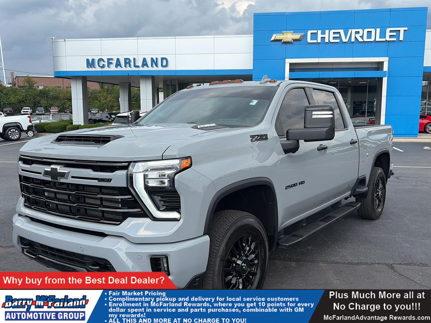 Slate Gray Metallic 2024 Chevrolet Silverado 2500HD Pickup Truck Four-Wheel Drive Automatic