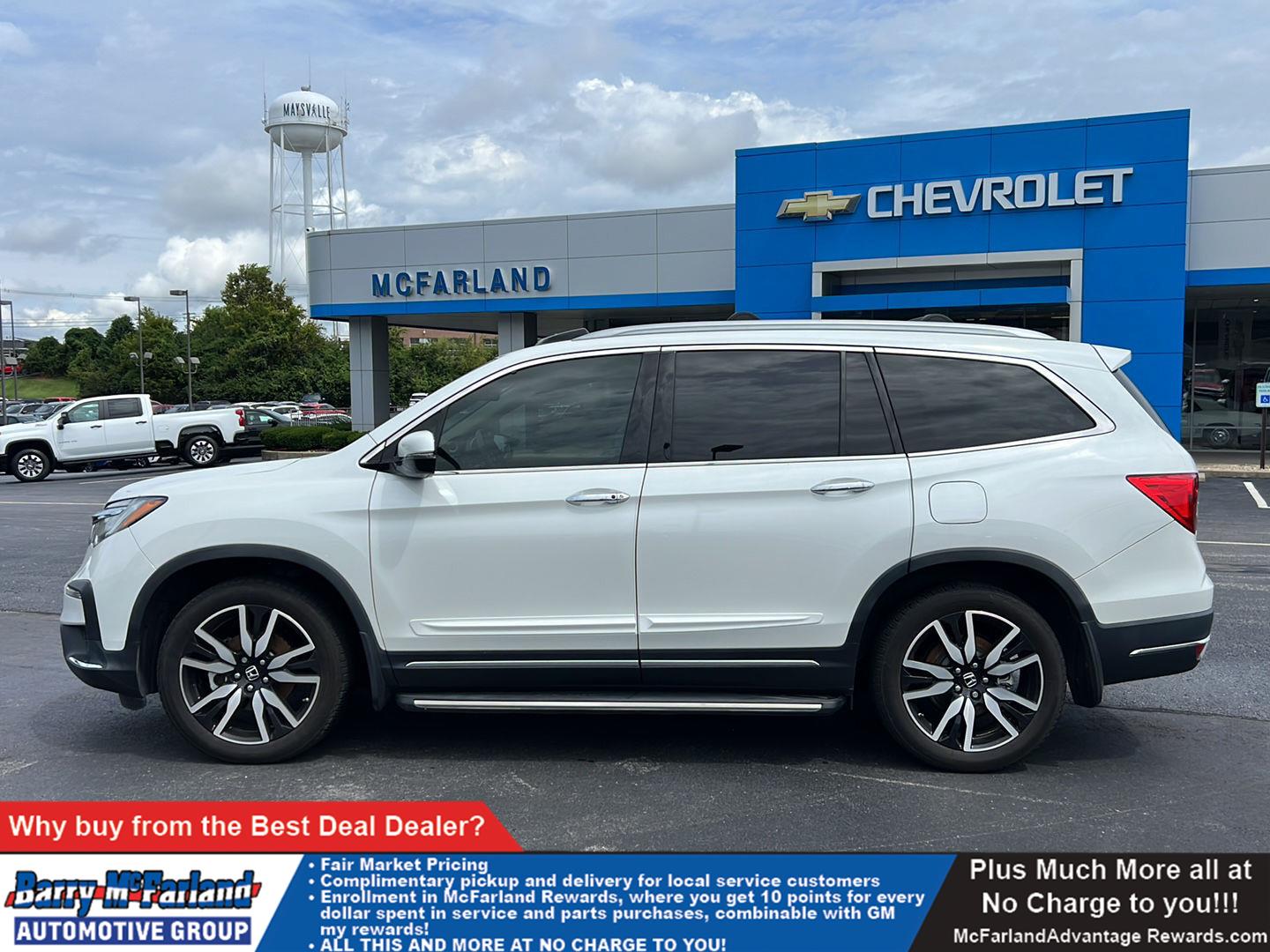 Platinum White Pearl 2020 Honda Pilot SUV / Crossover Front-Wheel Drive 9-Speed Automatic