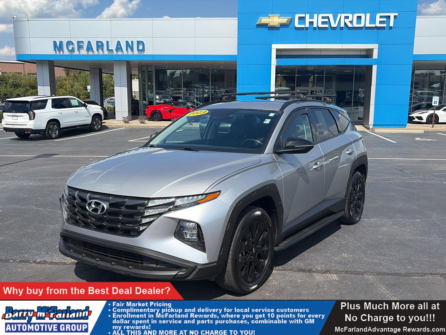 Shimmering Silver 2023 Hyundai Tucson SUV / Crossover All-Wheel Drive Automatic