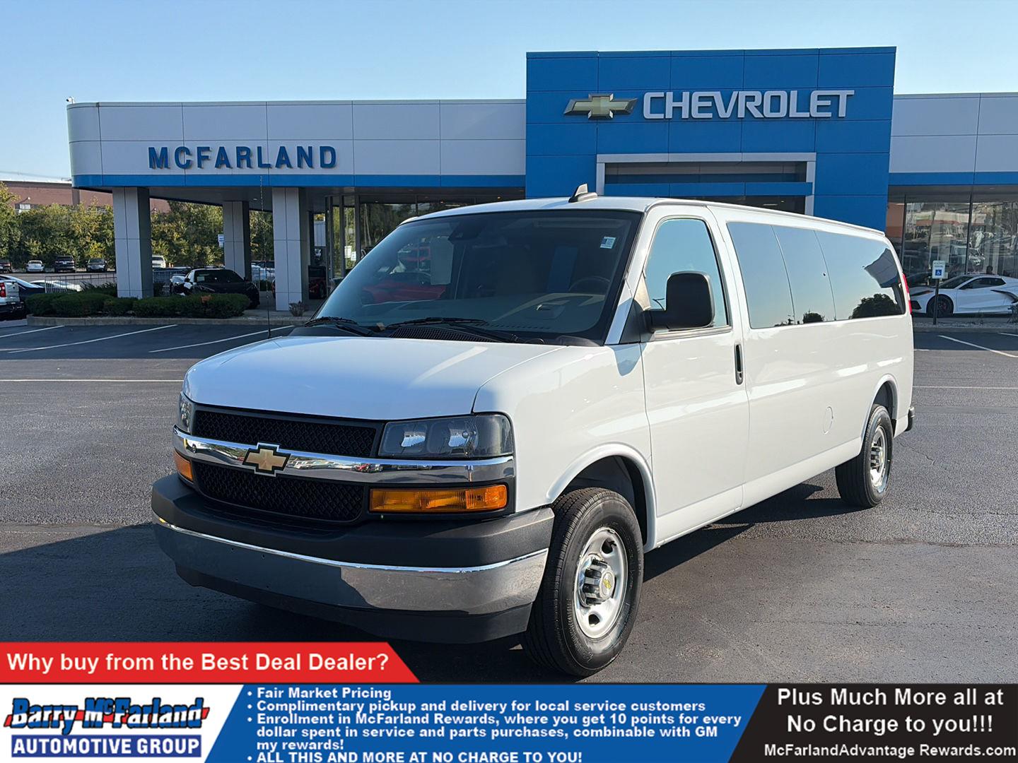 Summit White 2025 Chevrolet Express Van Rear-Wheel Drive 8-Speed Automatic