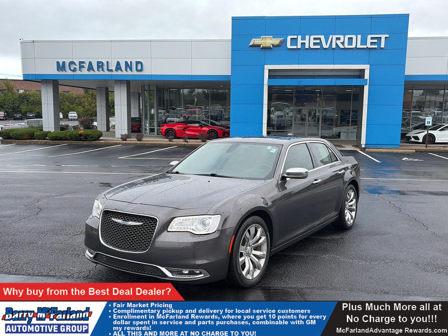 Gray (Granite Crystal Metallic Clearcoat) 2017 Chrysler 300 Sedan Rear-Wheel Drive 8-Speed Automatic