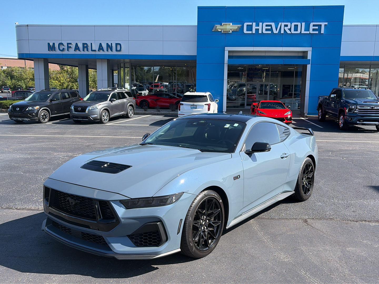 Vapor Blue 2024 Ford Mustang Coupe Rear-Wheel Drive Automatic