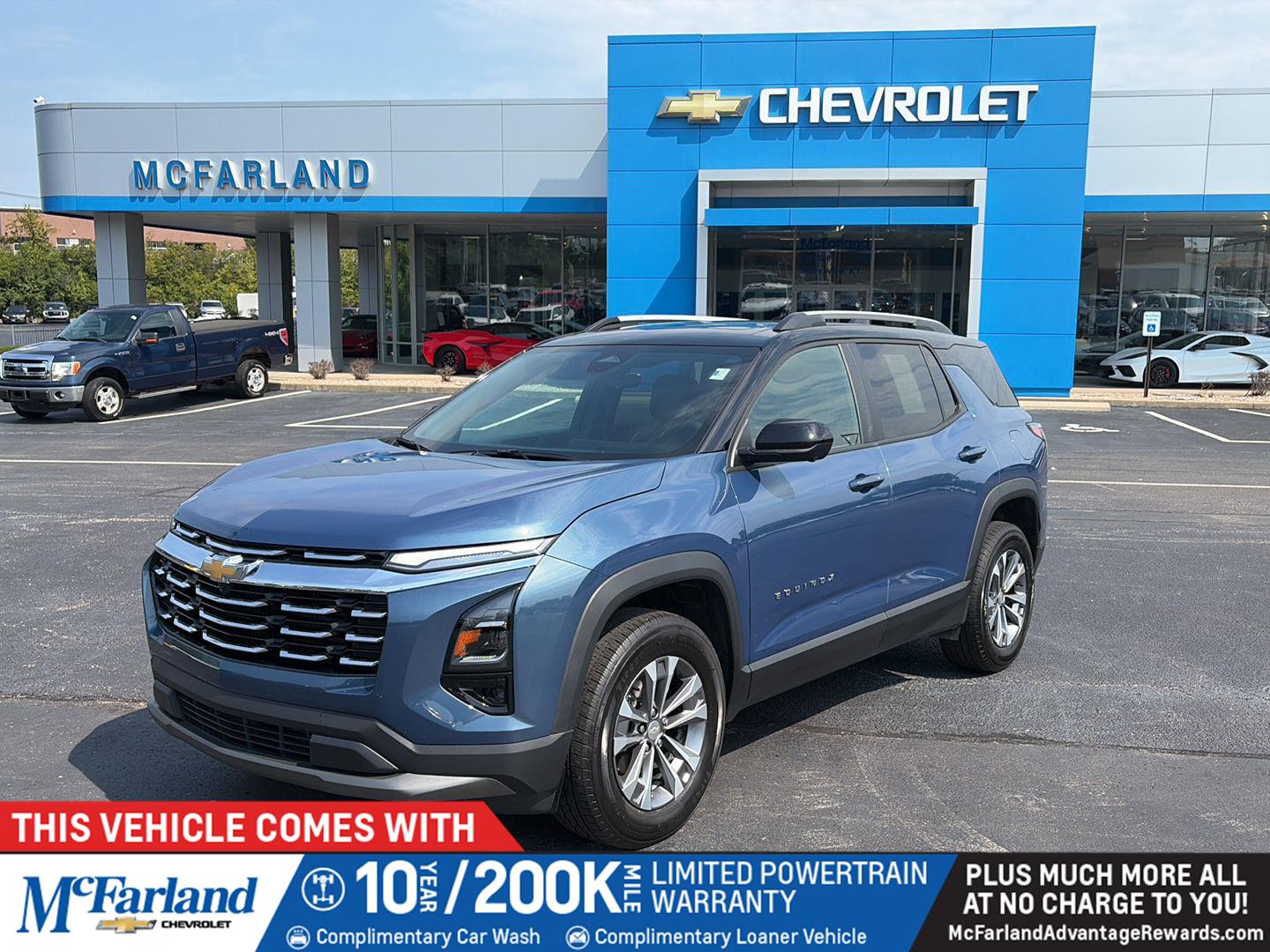 Lakeshore Blue Metallic 2025 Chevrolet Equinox SUV / Crossover Front-Wheel Drive Continuously Variable Transmission