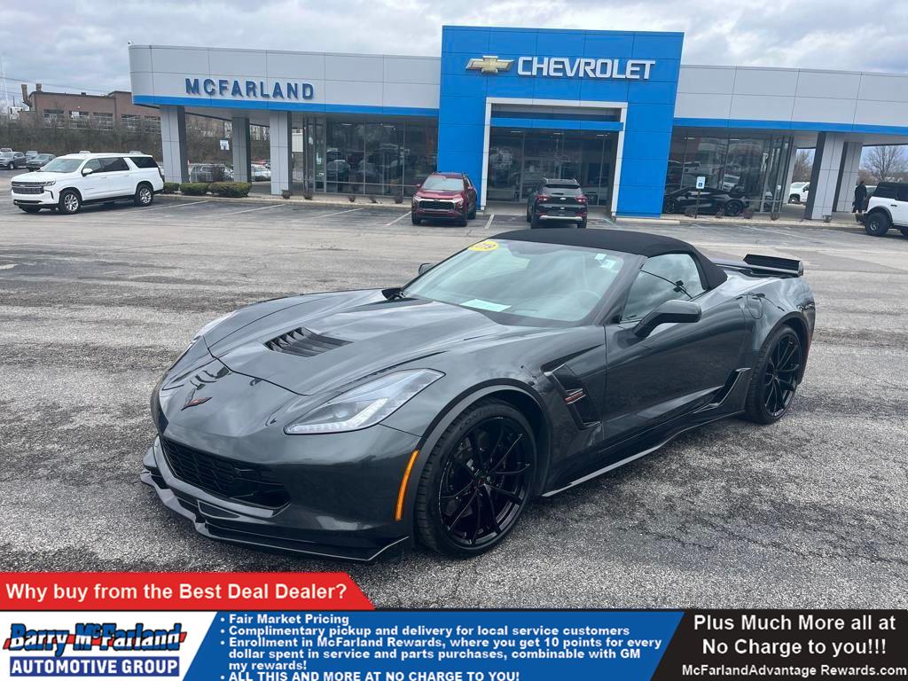 Watkins Glen Gray Metallic 2019 Chevrolet Corvette Grand Sport 2LT Convertible RWD Convertible Rear-Wheel Drive 8-Speed Automatic