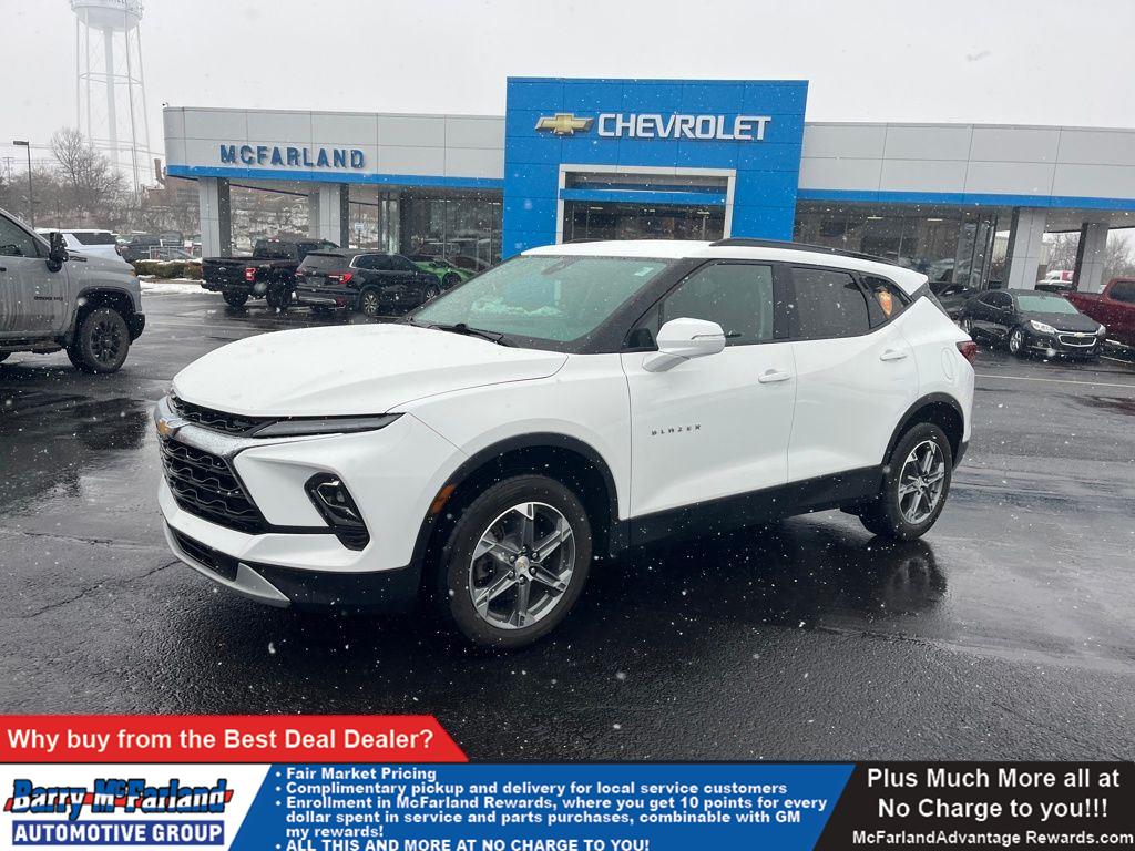 Summit White 2024 Chevrolet Blazer 3LT AWD SUV / Crossover All-Wheel Drive 9-Speed Automatic