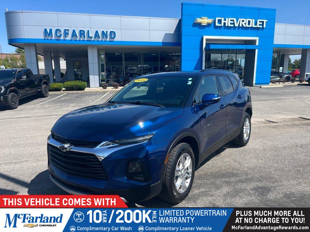Blue Glow Metallic 2022 Chevrolet Blazer 2LT FWD SUV / Crossover Front-Wheel Drive 9-Speed Automatic
