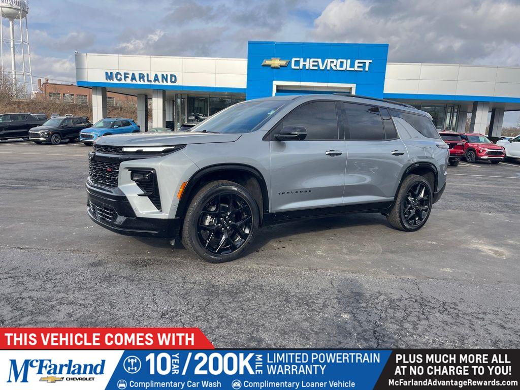 Sterling Gray Metallic 2025 Chevrolet Traverse RS AWD SUV / Crossover Four-Wheel Drive 8-Speed Automatic