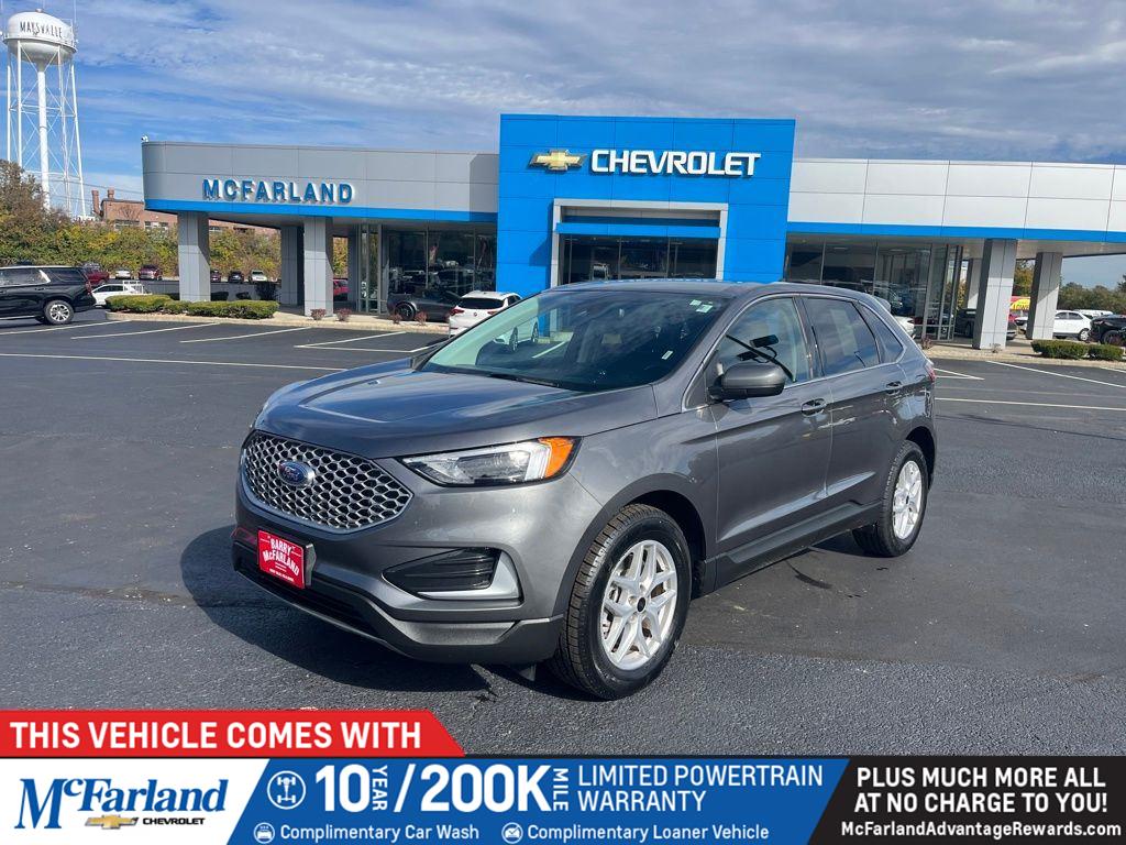 Carbonized Gray 2024 Ford Edge SEL AWD SUV / Crossover All-Wheel Drive 8-Speed Automatic