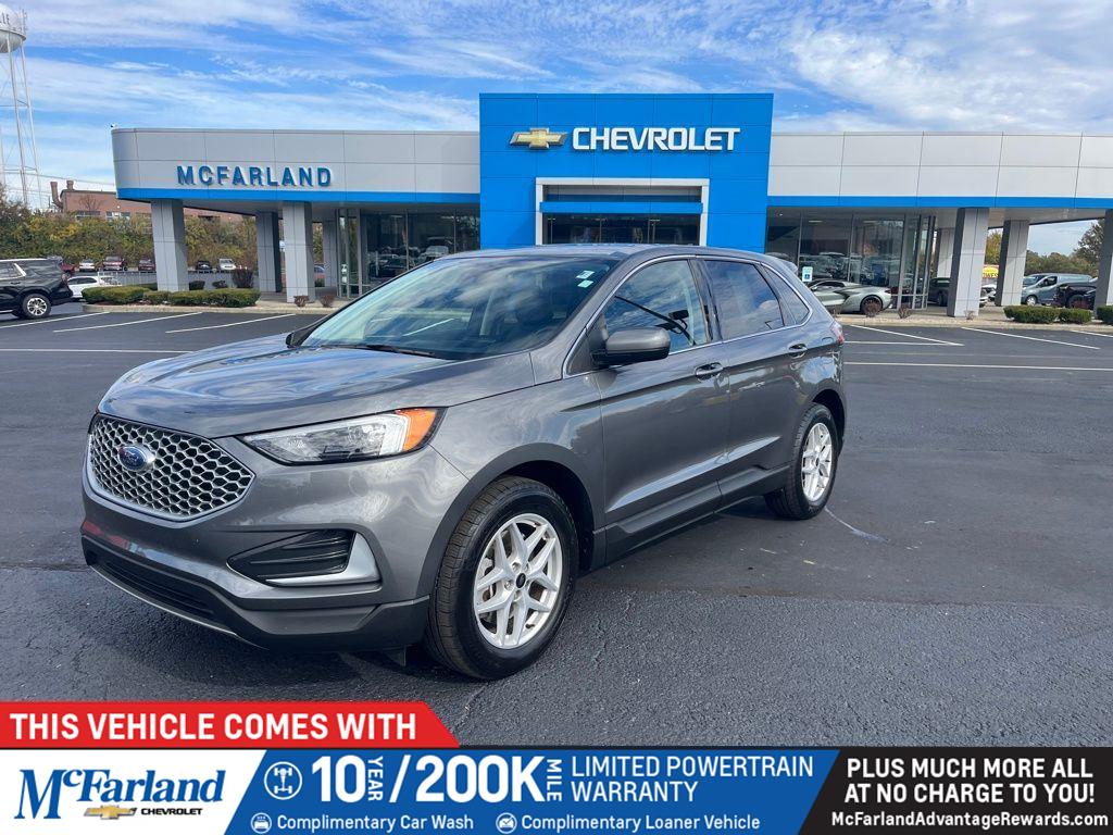 Carbonized Gray 2024 Ford Edge SEL AWD SUV / Crossover All-Wheel Drive 8-Speed Automatic