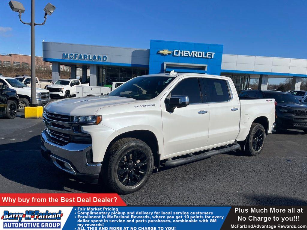 White (Iridescent Pearl Tricoat) 2019 Chevrolet Silverado 1500 Pickup Truck Four-Wheel Drive Automatic