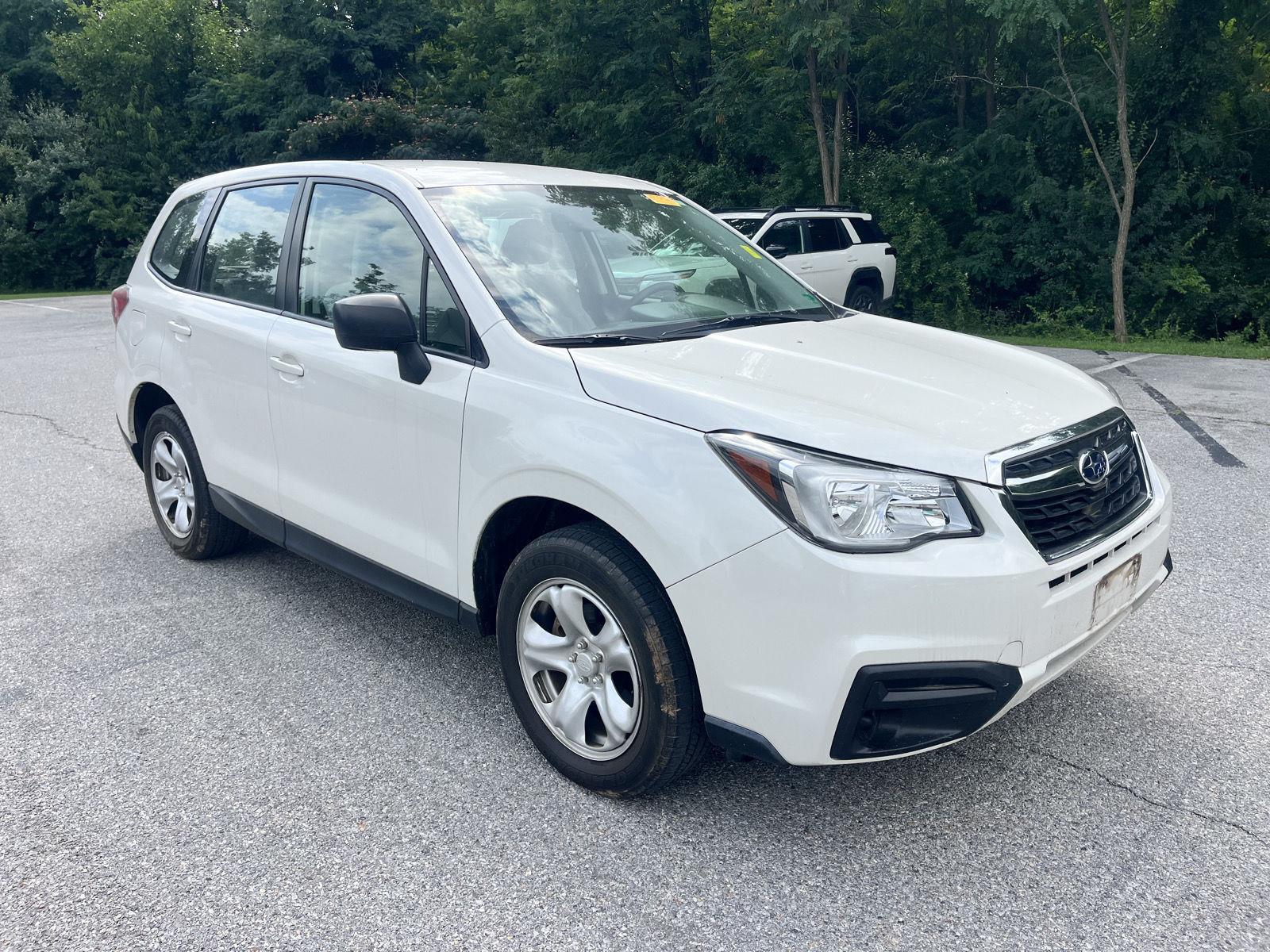Crystal White Pearl 2018 Subaru Forester SUV / Crossover All-Wheel Drive Manual
