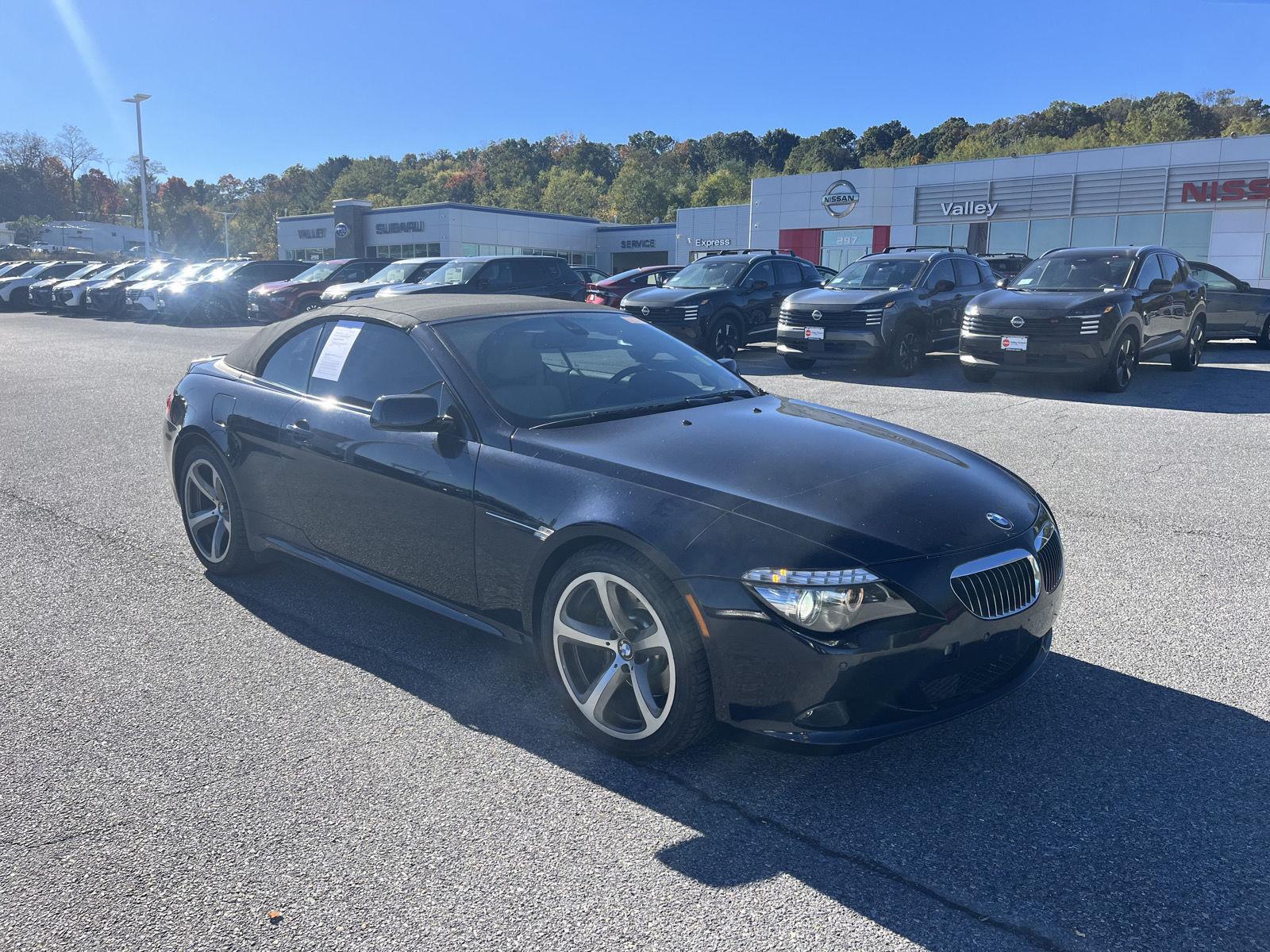 Monaco Blue Metallic 2008 BMW 6 Series Convertible Rear-Wheel Drive 6-Speed Manual