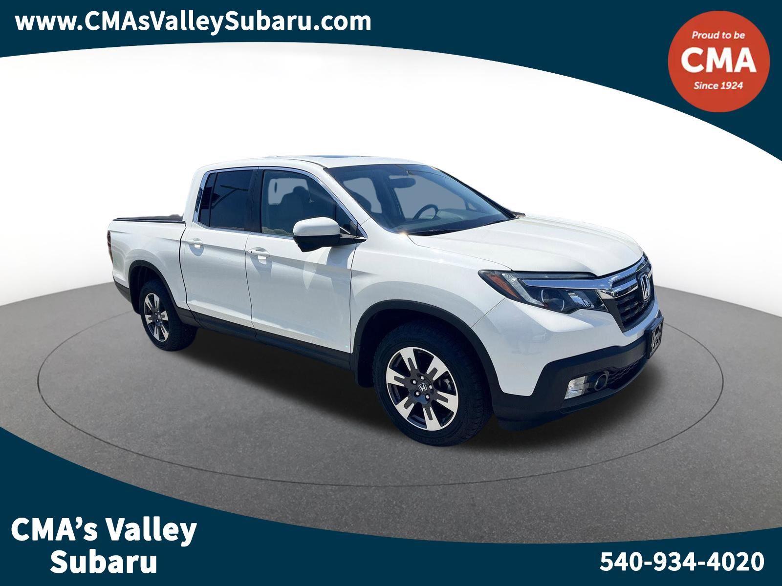 White Diamond Pearl 2019 Honda Ridgeline RTL-T AWD Pickup Truck All-Wheel Drive 6-Speed Automatic