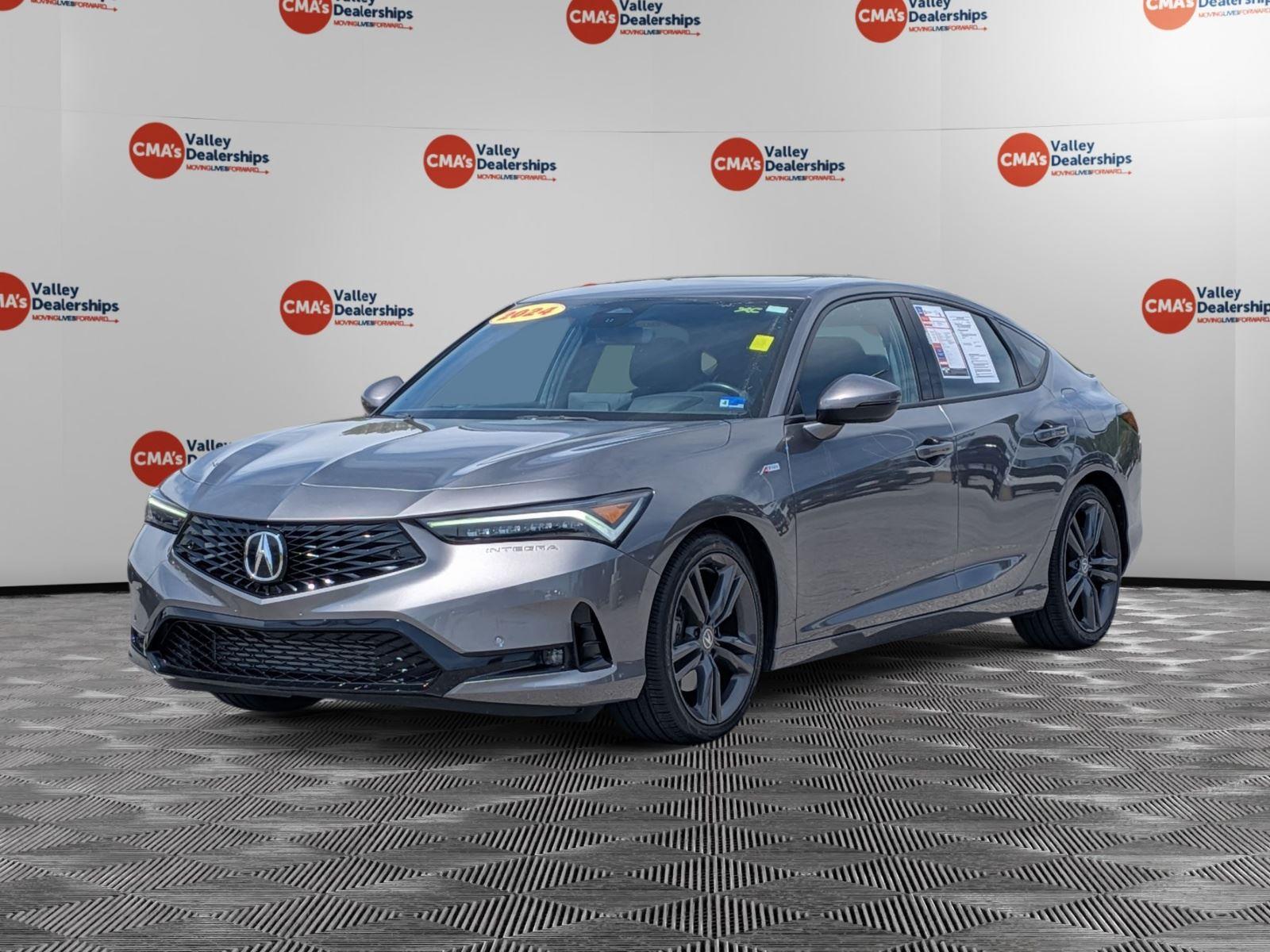 Liquid Carbon Metallic 2024 Acura Integra FWD with Technology and A-SPEC Package Sedan Front-Wheel Drive 7-Speed CVT