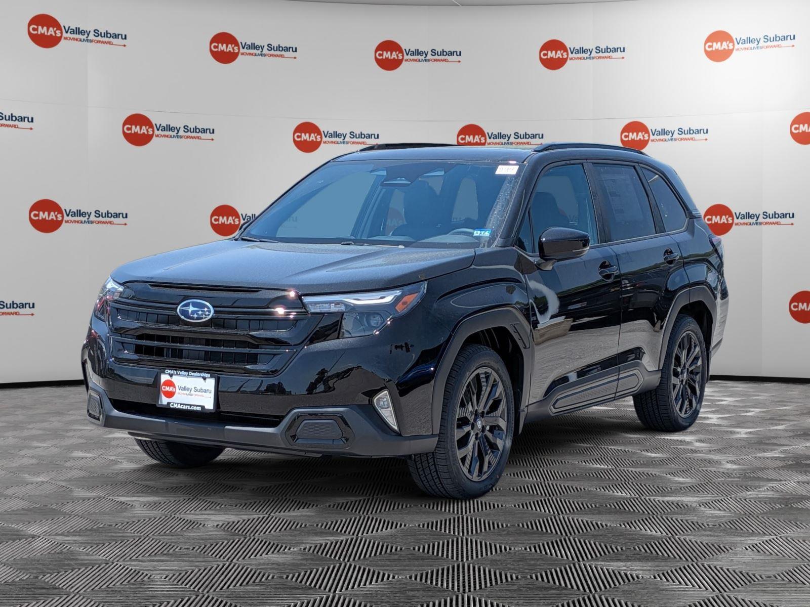 Crystal Black Silica 2026 Subaru Forester Sport Crossover AWD SUV / Crossover All-Wheel Drive Continuously Variable Transmission