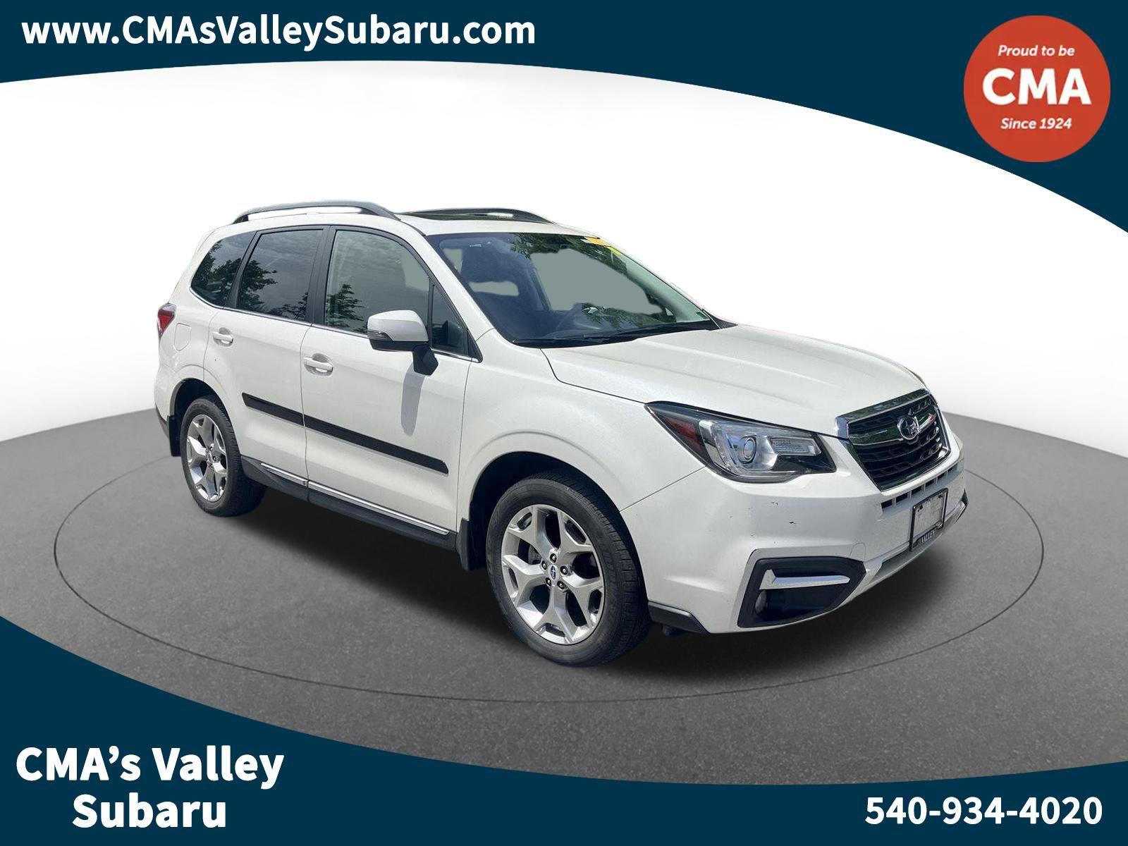 Crystal White Pearl 2018 Subaru Forester SUV / Crossover All-Wheel Drive Continuously Variable Transmission