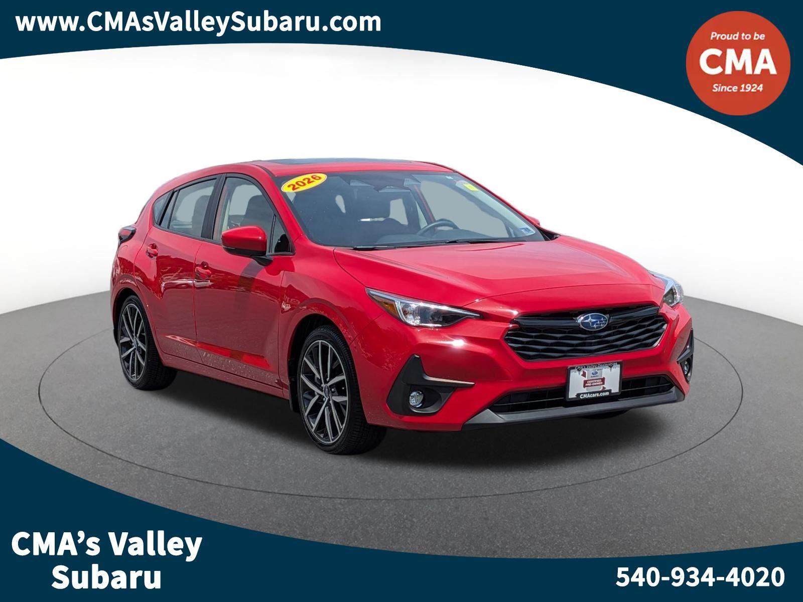 Pure Red 2025 Subaru Impreza Wagon All-Wheel Drive Continuously Variable Transmission