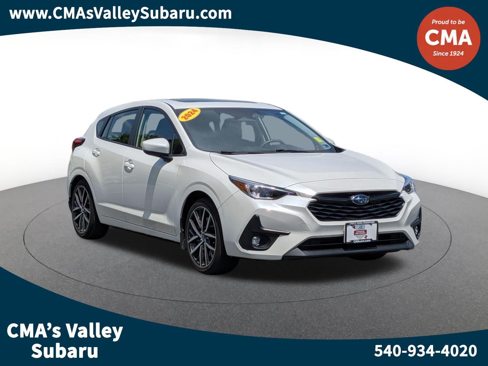 Crystal White Pearl 2024 Subaru Impreza Wagon All-Wheel Drive Continuously Variable Transmission