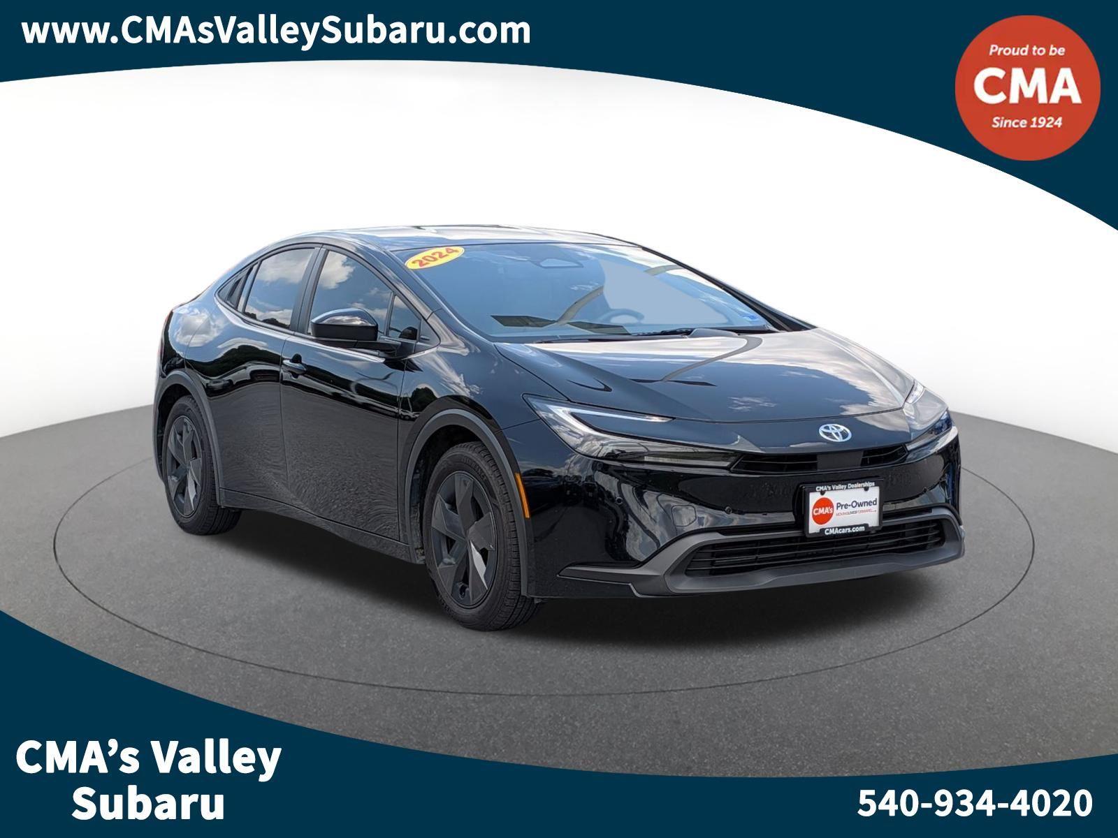 Midnight Black Metallic 2024 Toyota Prius Hatchback Front-Wheel Drive Continuously Variable Transmission