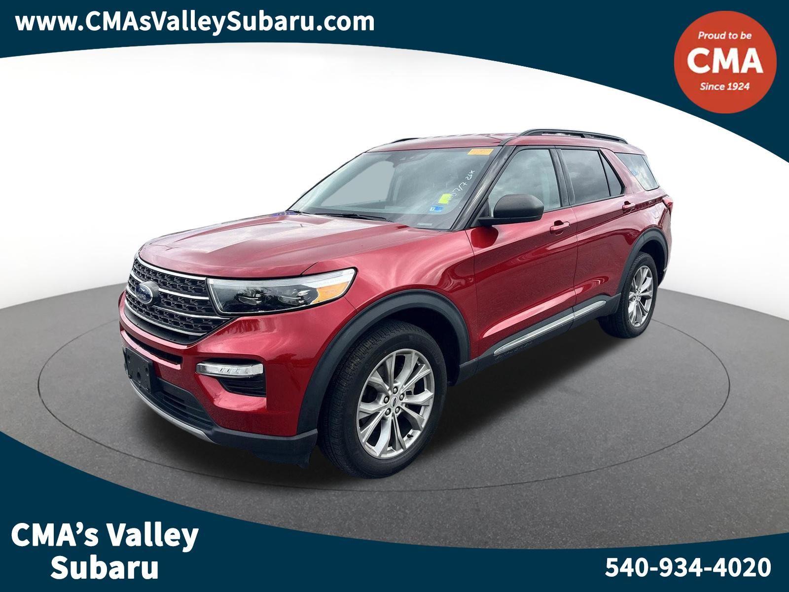 Rapid Red Metallic Tinted Clearcoat 2022 Ford Explorer SUV / Crossover All-Wheel Drive Automatic