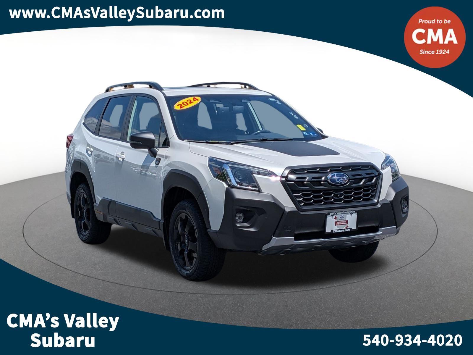 Crystal White Pearl 2024 Subaru Forester SUV / Crossover All-Wheel Drive Continuously Variable Transmission