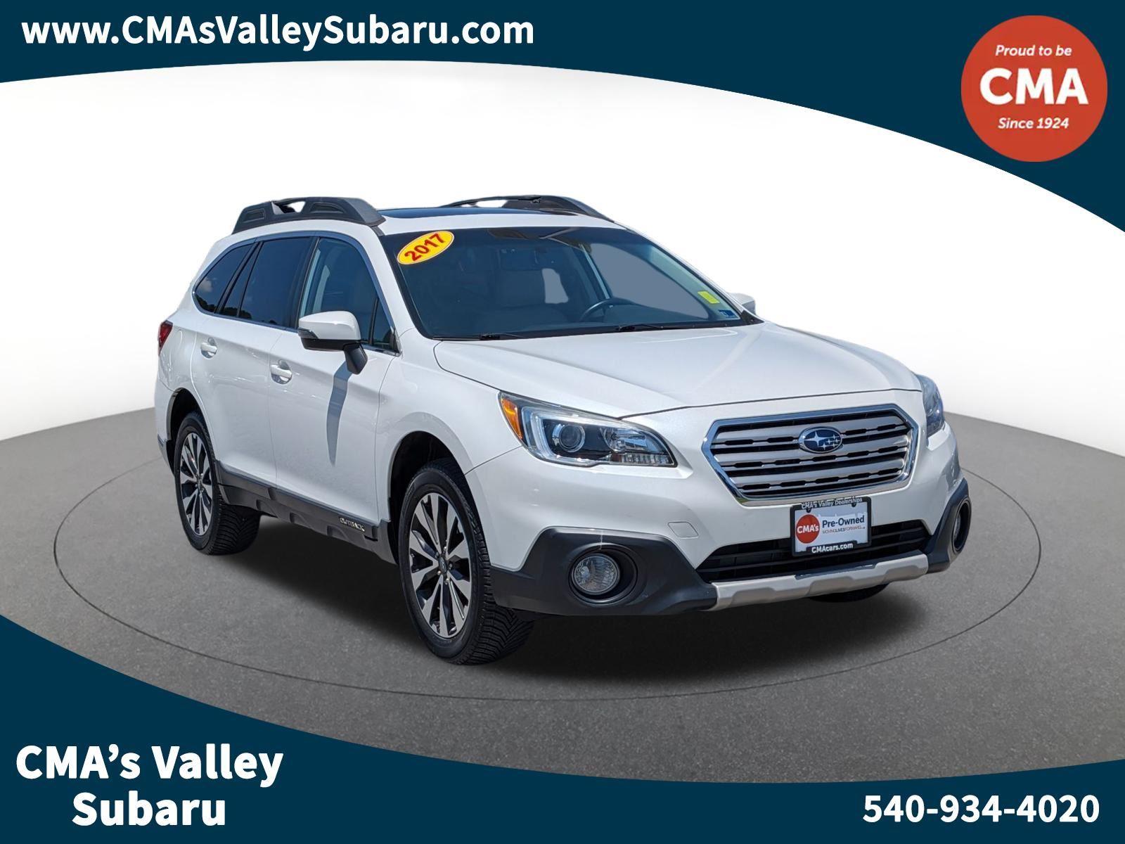 Crystal White Pearl 2017 Subaru Outback Wagon All-Wheel Drive Continuously Variable Transmission