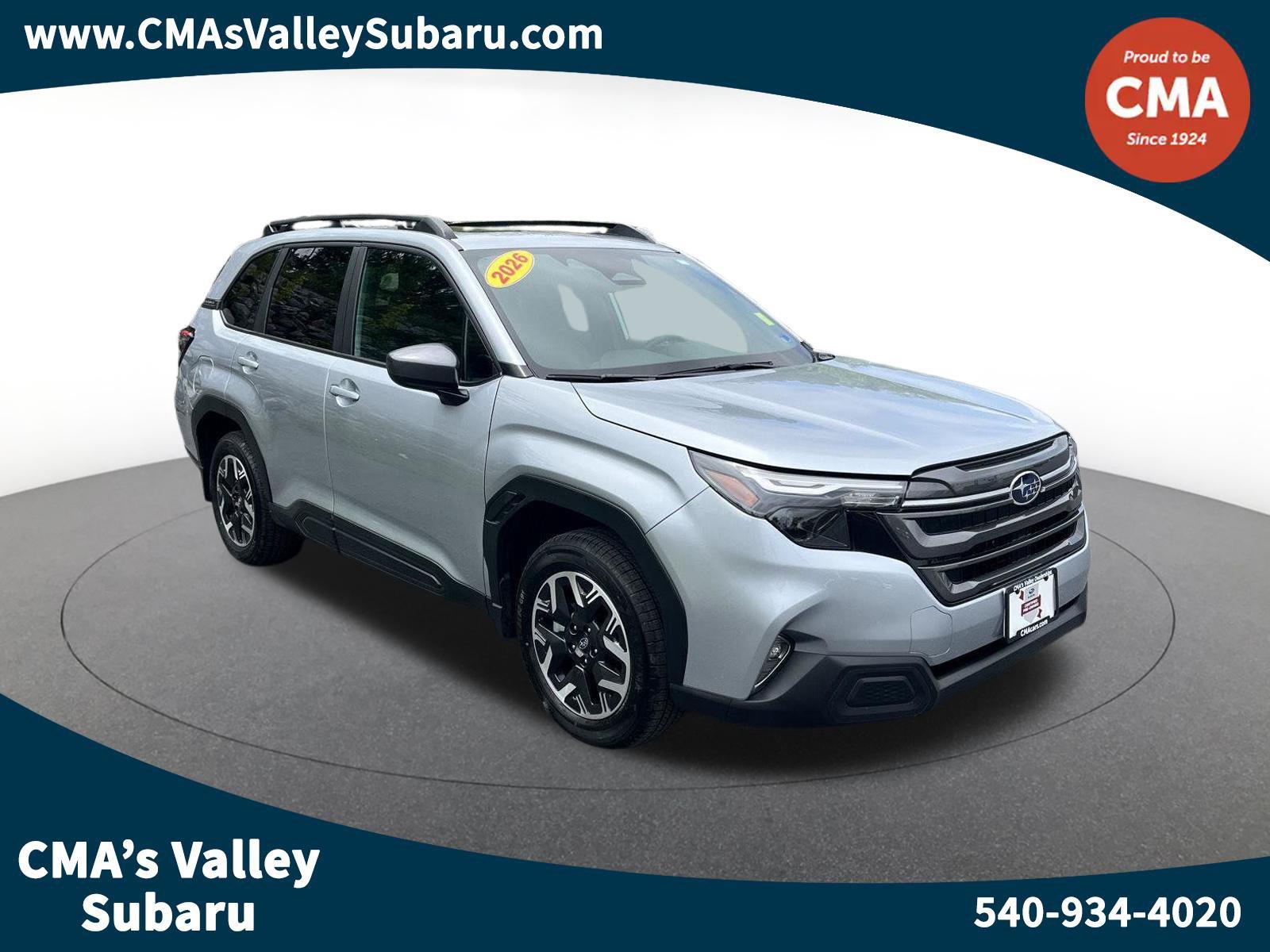 Ice Silver Metallic 2026 Subaru Forester SUV / Crossover All-Wheel Drive Continuously Variable Transmission