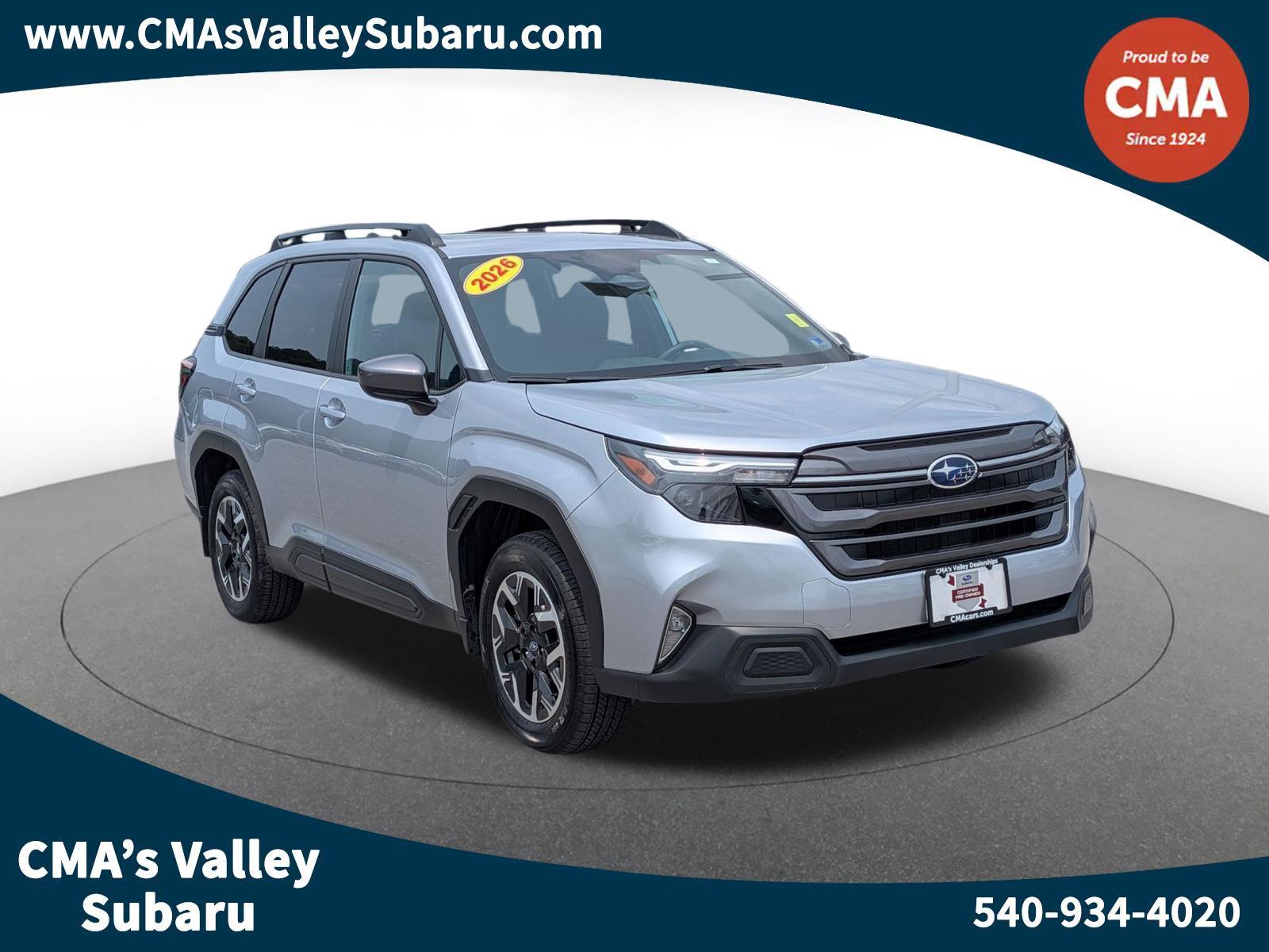 Ice Silver Metallic 2026 Subaru Forester SUV / Crossover All-Wheel Drive Continuously Variable Transmission