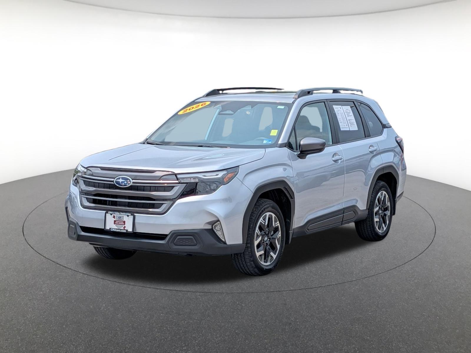 Ice Silver Metallic 2026 Subaru Forester SUV / Crossover All-Wheel Drive Continuously Variable Transmission