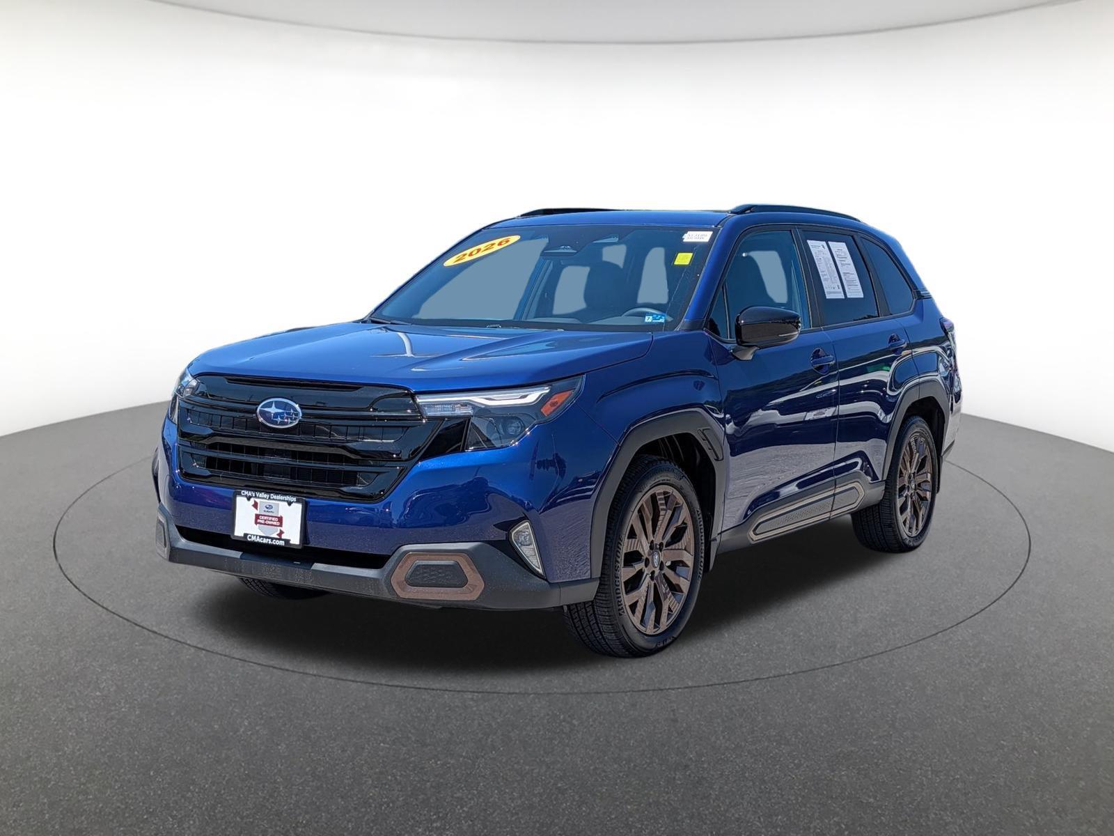 Sapphire Blue Pearl 2026 Subaru Forester SUV / Crossover All-Wheel Drive Continuously Variable Transmission