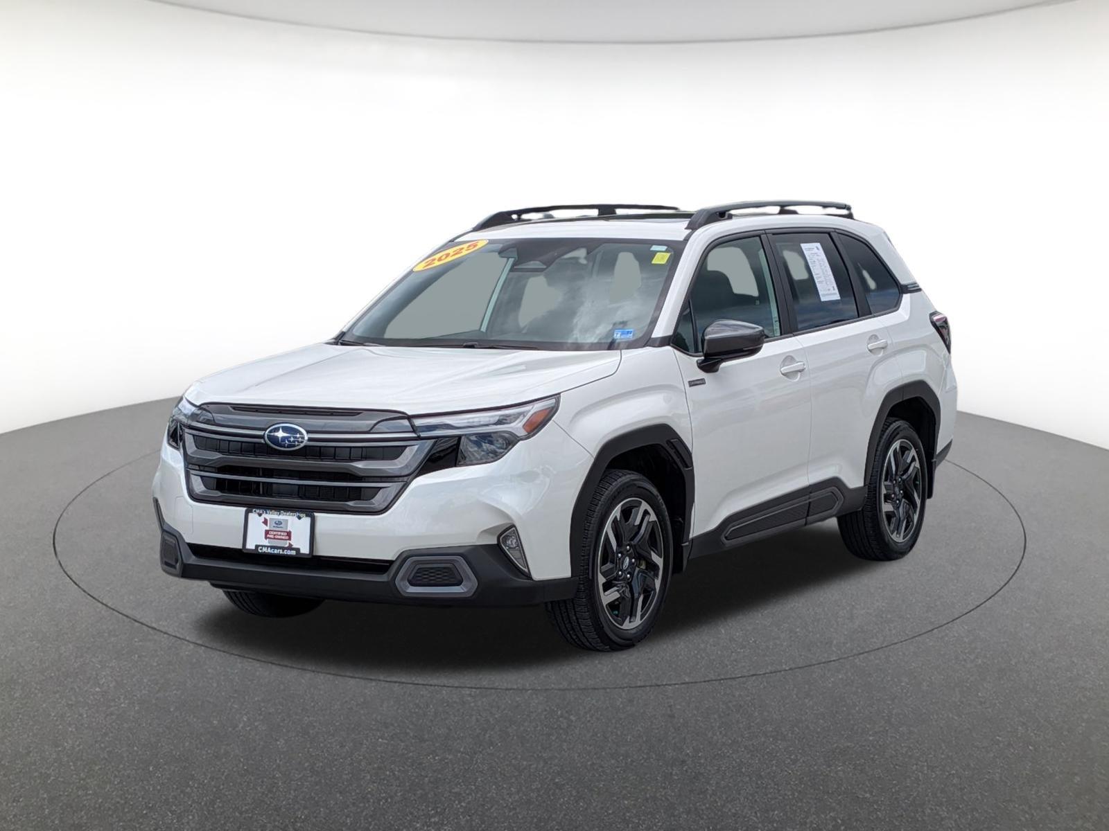 Crystal White Pearl 2025 Subaru Forester Hybrid SUV / Crossover All-Wheel Drive Continuously Variable Transmission