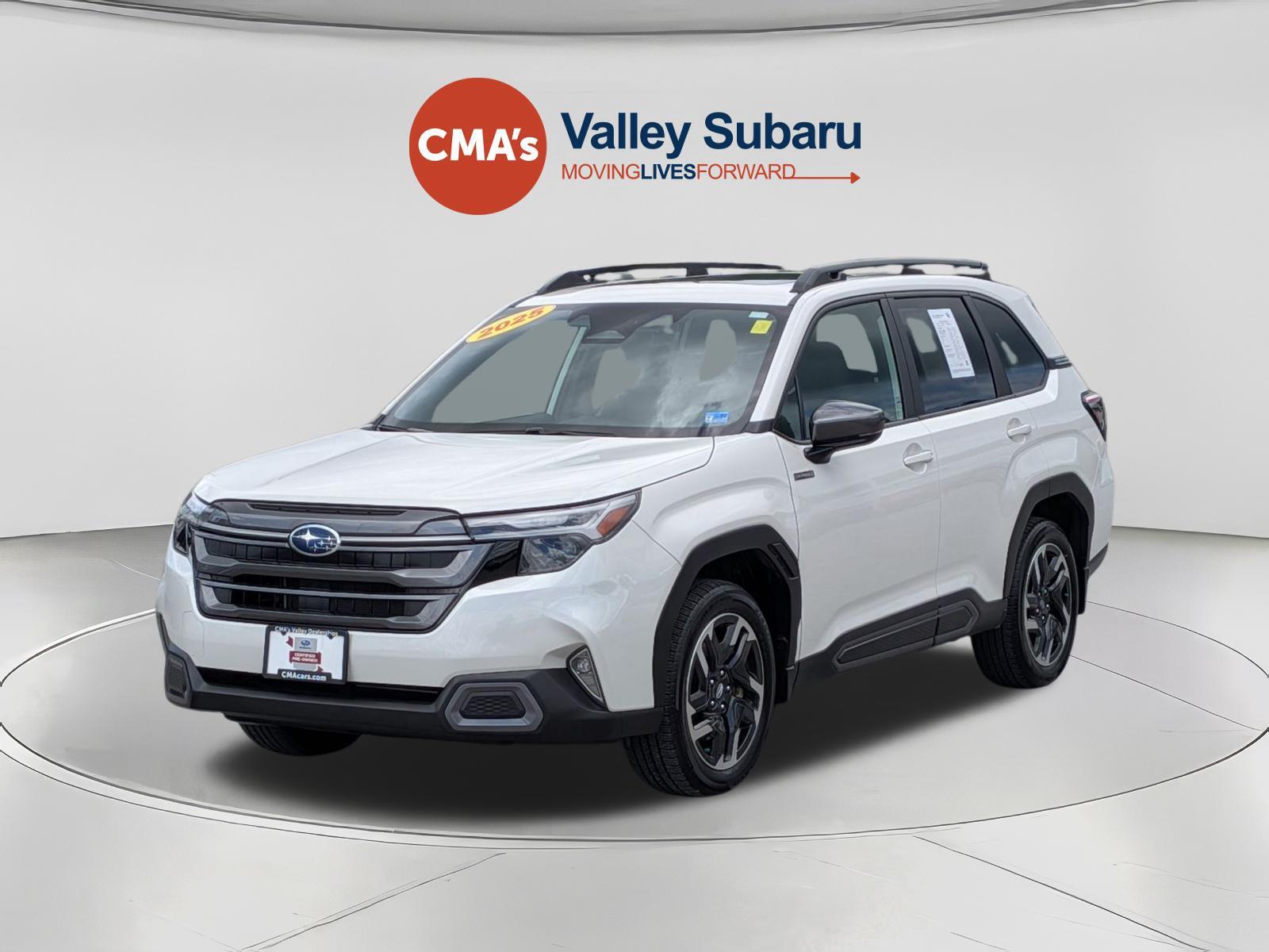 Crystal White Pearl 2025 Subaru Forester Hybrid SUV / Crossover All-Wheel Drive Continuously Variable Transmission