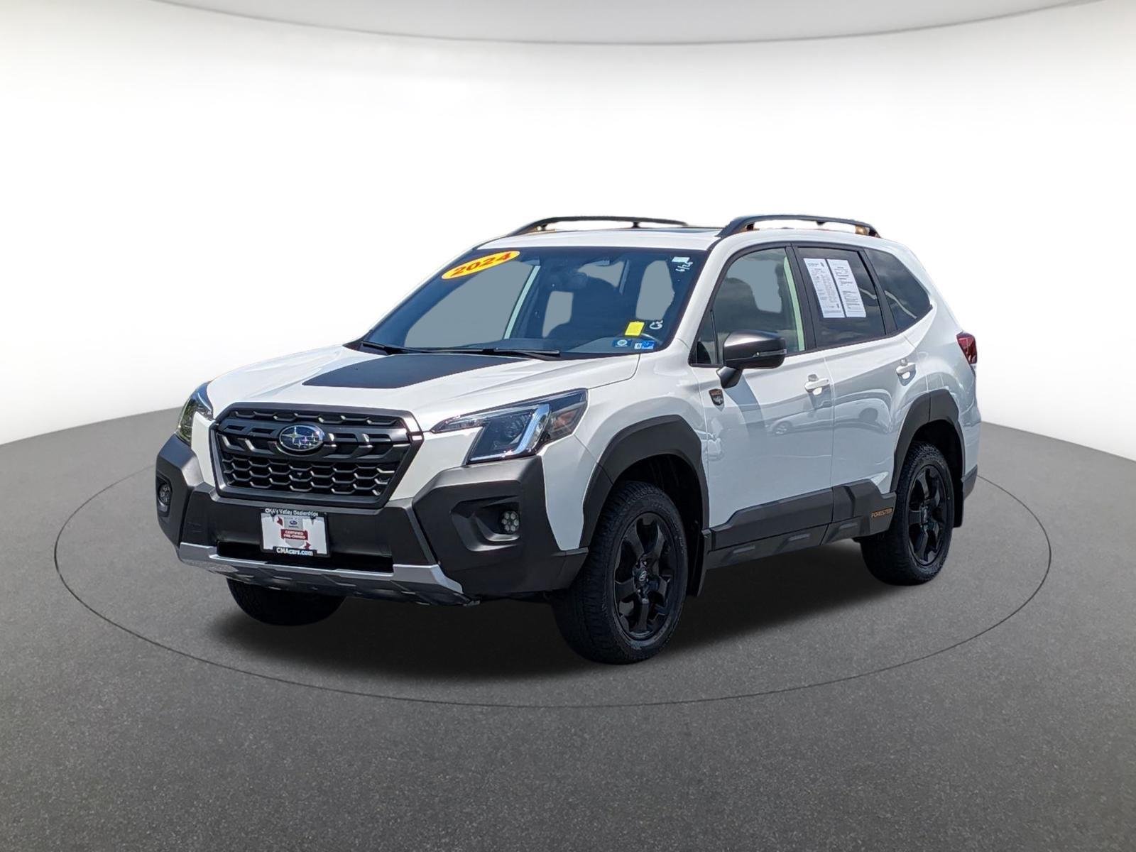 Crystal White Pearl 2024 Subaru Forester SUV / Crossover All-Wheel Drive Continuously Variable Transmission