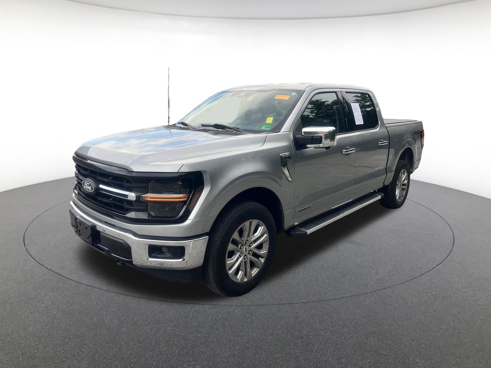 Iconic Silver 2024 Ford F-150 Pickup Truck Four-Wheel Drive Automatic