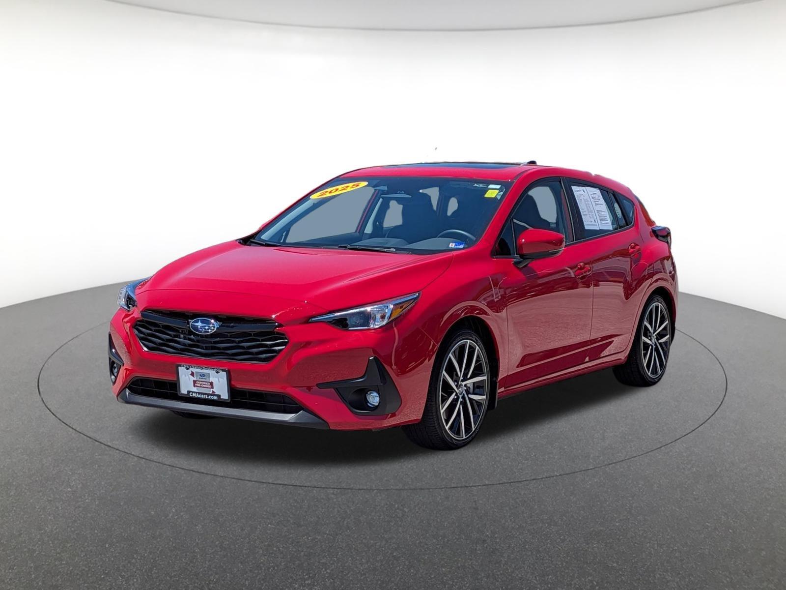 Pure Red 2025 Subaru Impreza Wagon All-Wheel Drive Continuously Variable Transmission