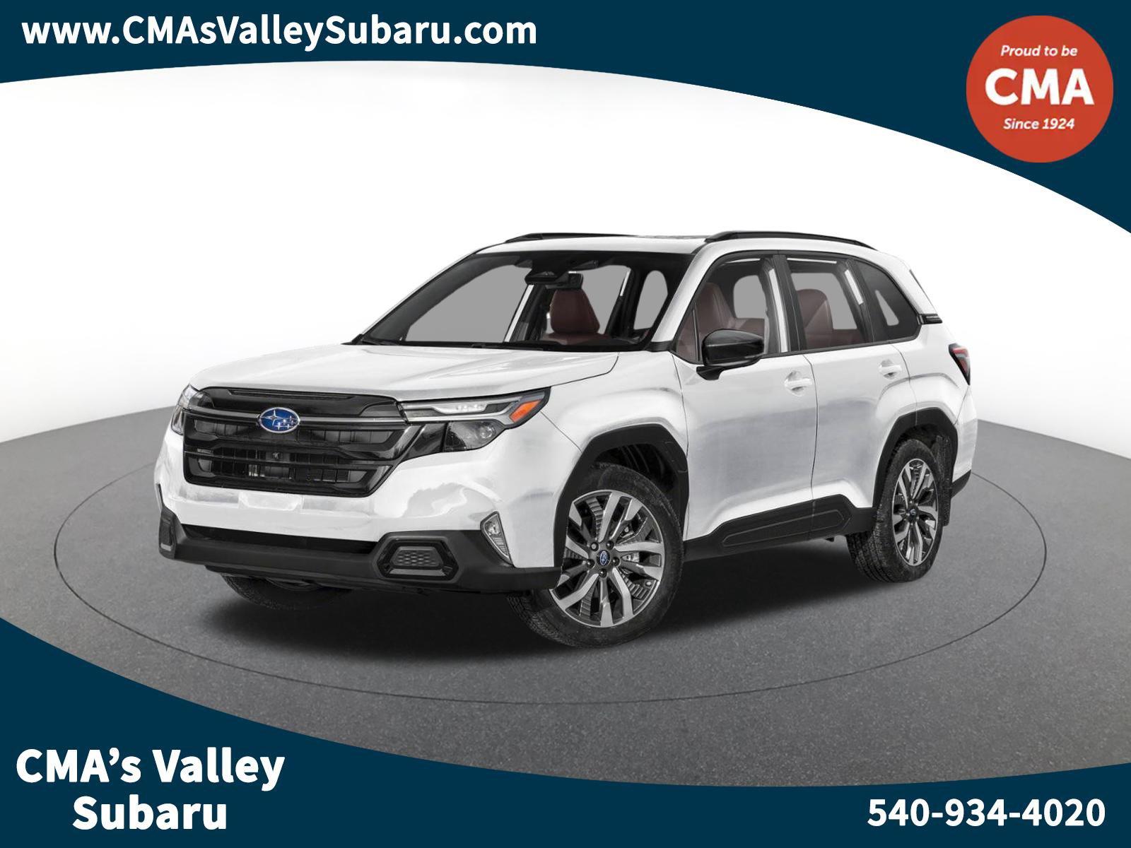 Crystal White Pearl 2025 Subaru Forester SUV / Crossover All-Wheel Drive Continuously Variable Transmission