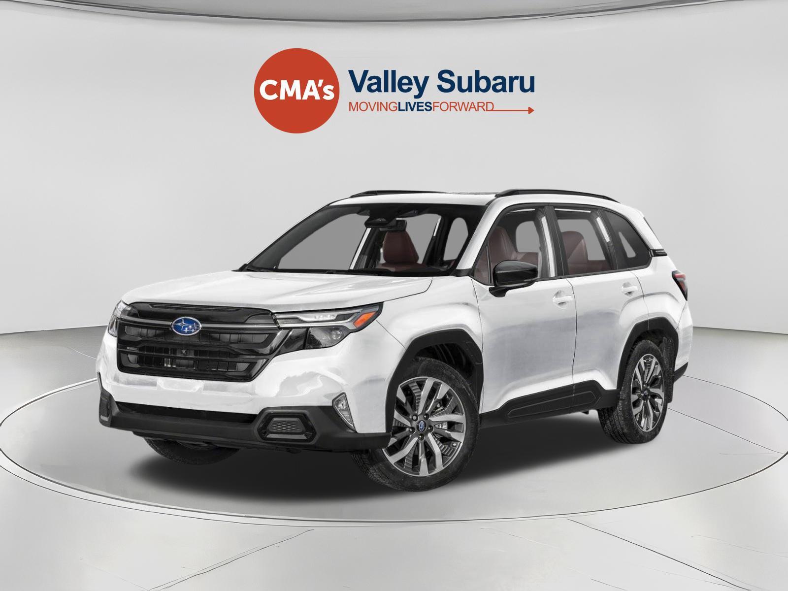 Crystal White Pearl 2025 Subaru Forester SUV / Crossover All-Wheel Drive Continuously Variable Transmission