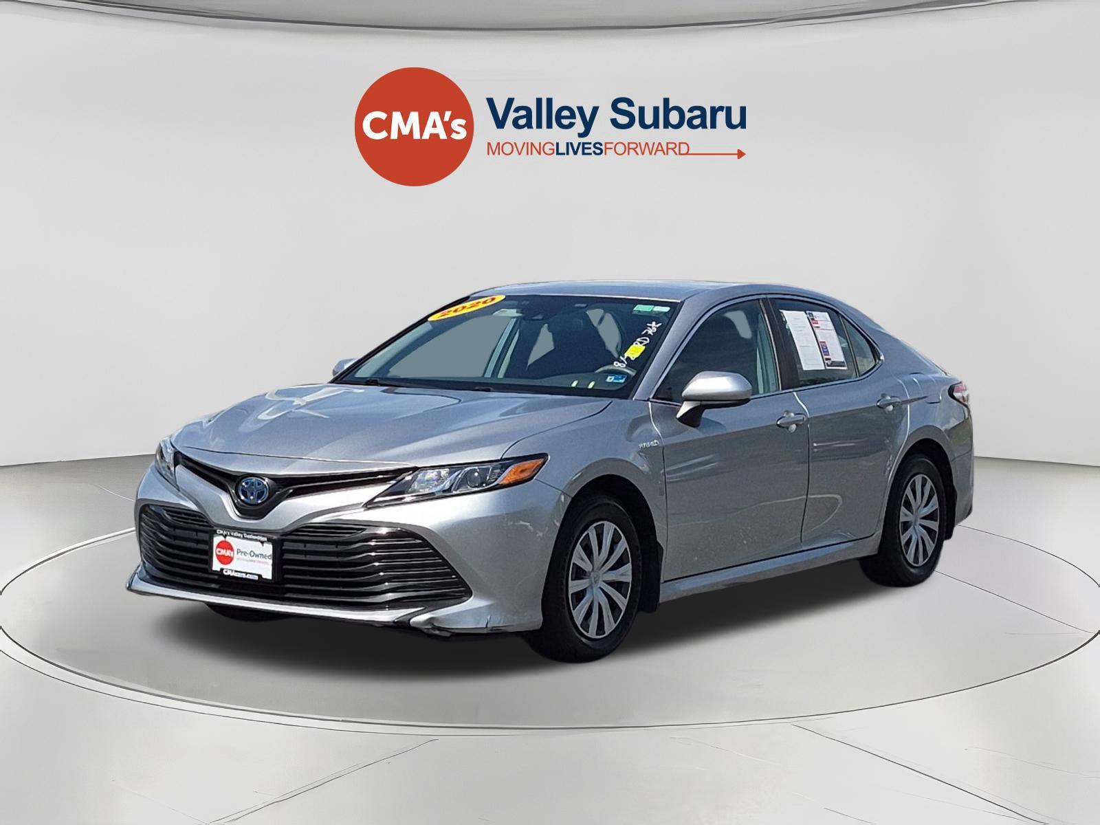 Celestial Silver Metallic 2020 Toyota Camry Hybrid Sedan Front-Wheel Drive Continuously Variable Transmission
