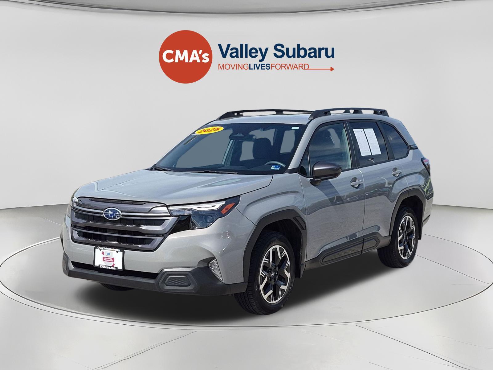 Ice Silver Metallic 2025 Subaru Forester SUV / Crossover All-Wheel Drive Continuously Variable Transmission