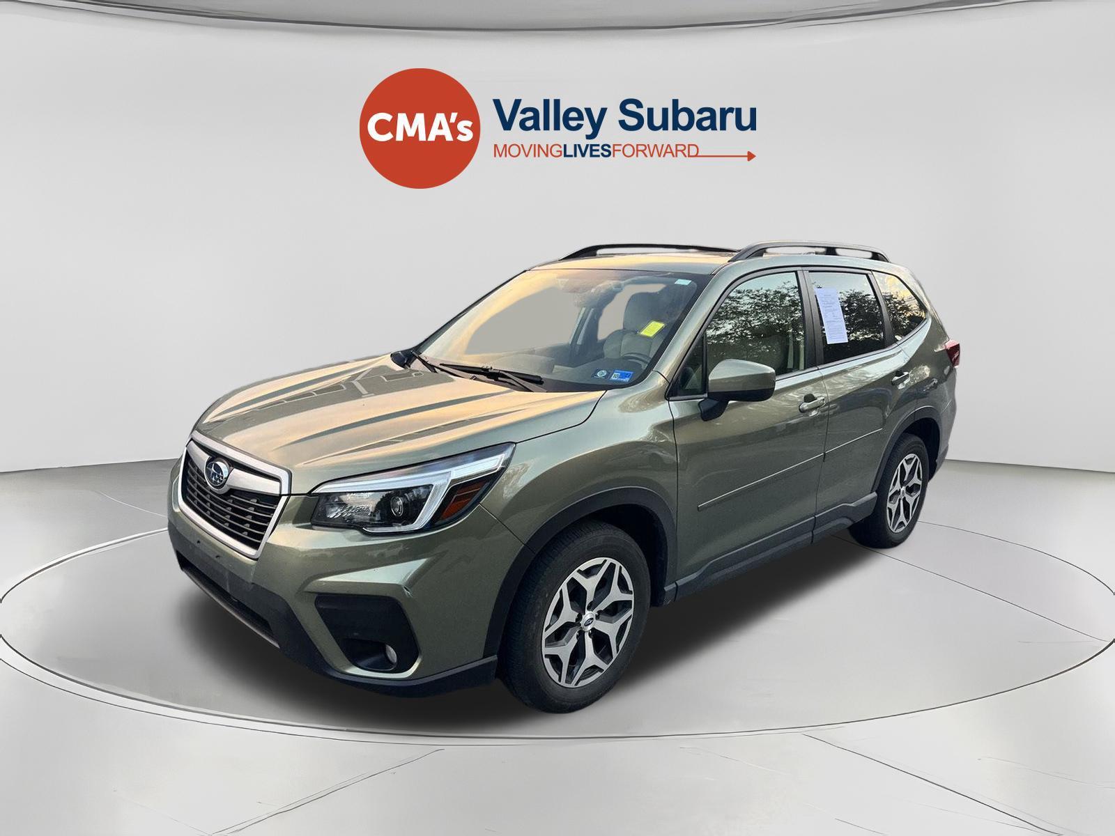 Jasper Green Metallic 2021 Subaru Forester SUV / Crossover All-Wheel Drive Continuously Variable Transmission