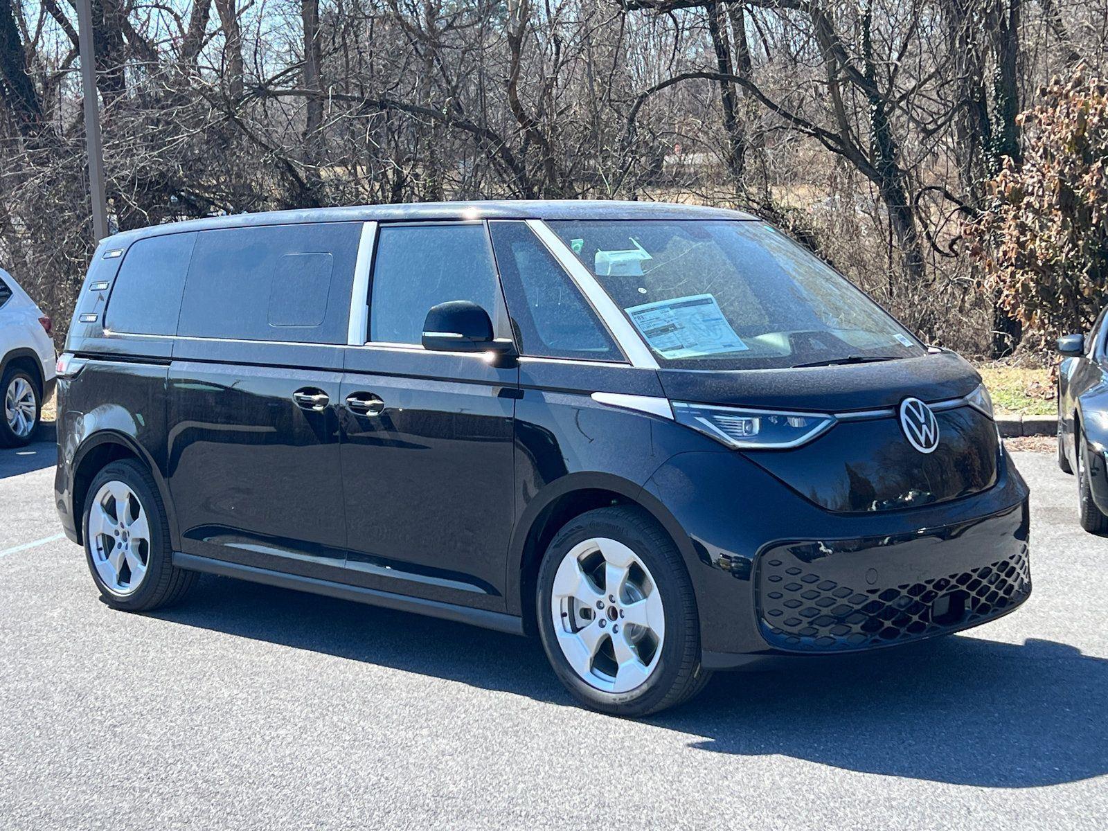 Deep Black Pearl 2025 Volkswagen ID.Buzz Pro S RWD Minivan Rear-Wheel Drive Automatic