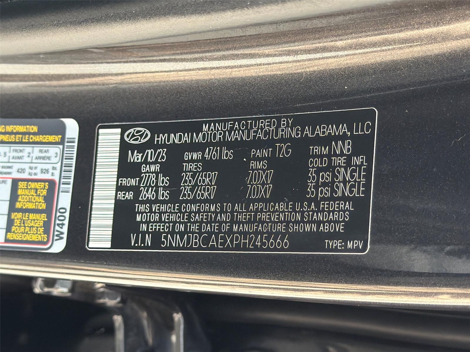 Used 2023 Portofino Gray Hyundai SEL image 24