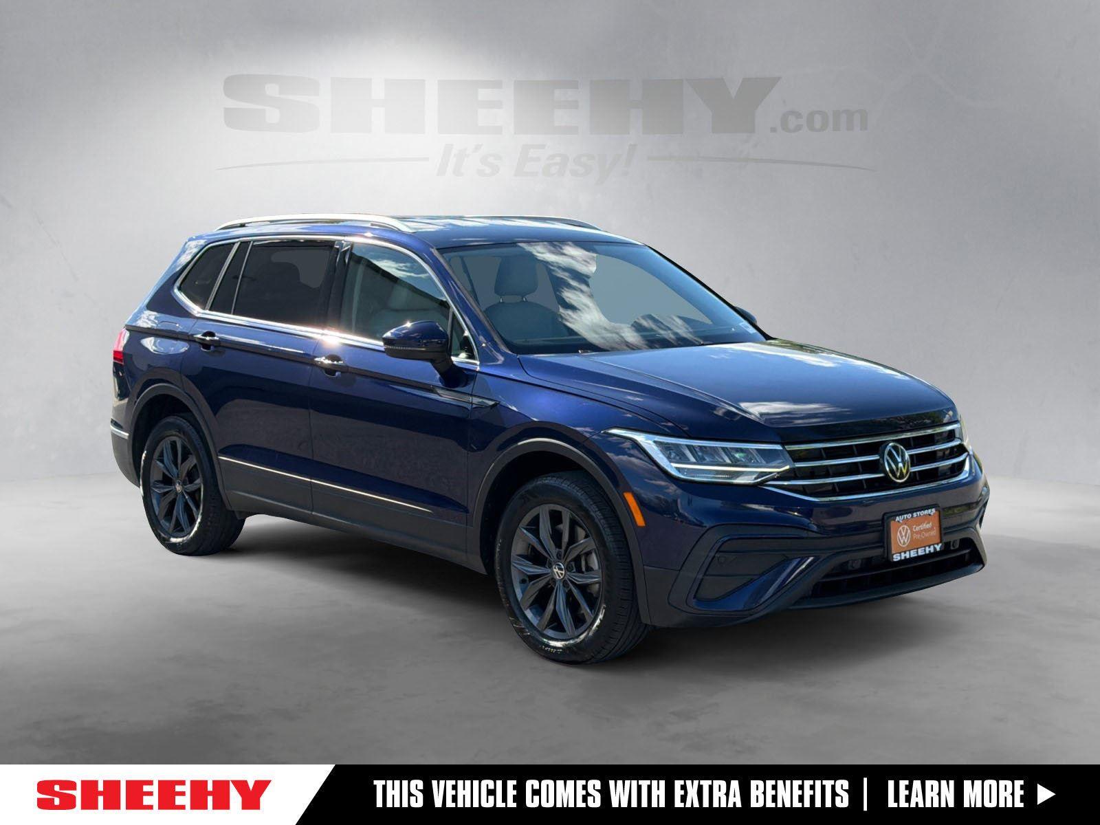Atlantic Blue Metallic 2023 Volkswagen Tiguan SE 4Motion SUV / Crossover All-Wheel Drive Automatic
