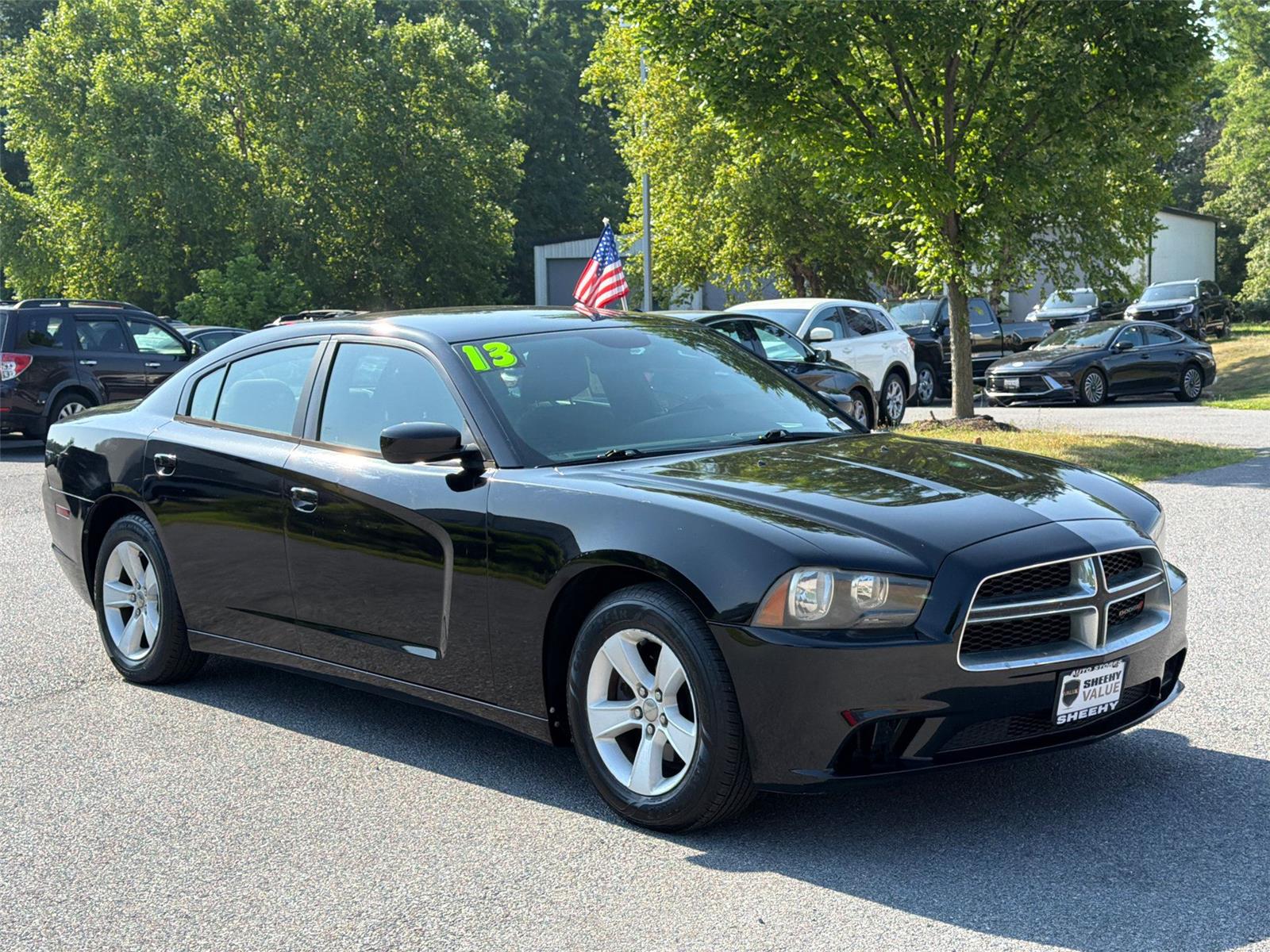 Pitch Black 2013 Dodge Charger Sedan Rear-Wheel Drive 5-Speed Automatic