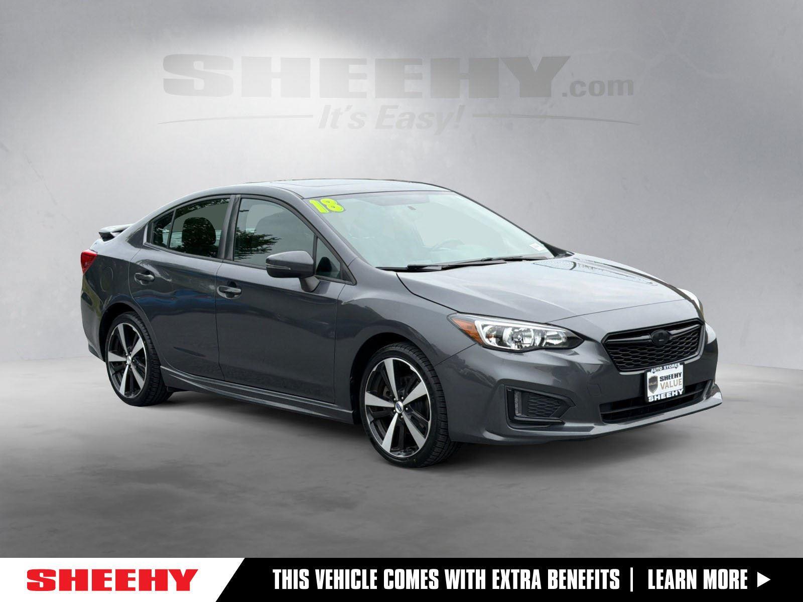 Magnetite Gray Metallic 2018 Subaru Impreza Sedan All-Wheel Drive Continuously Variable Transmission