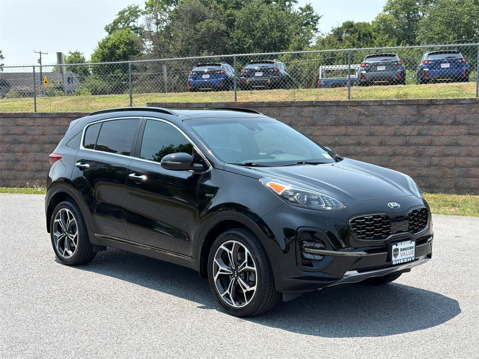 Black Cherry 2021 Kia Sportage SUV / Crossover All-Wheel Drive Automatic