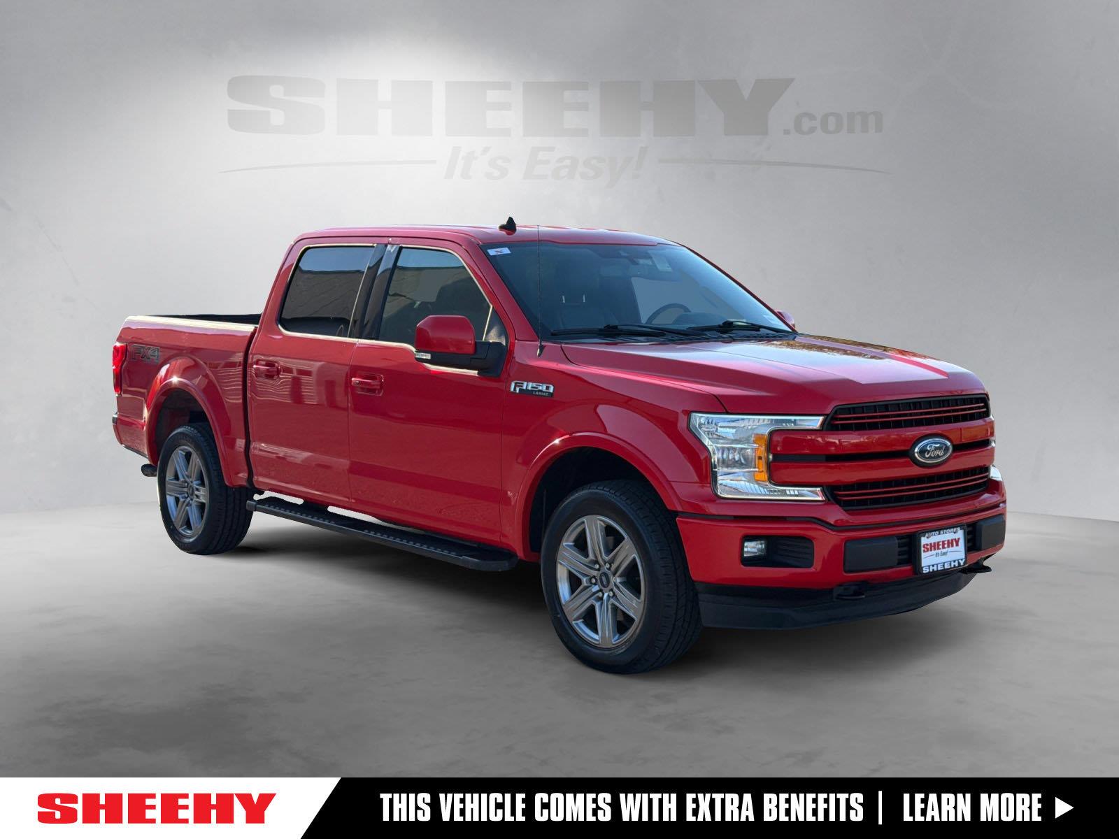 Race Red 2019 Ford F-150 Pickup Truck Four-Wheel Drive Automatic